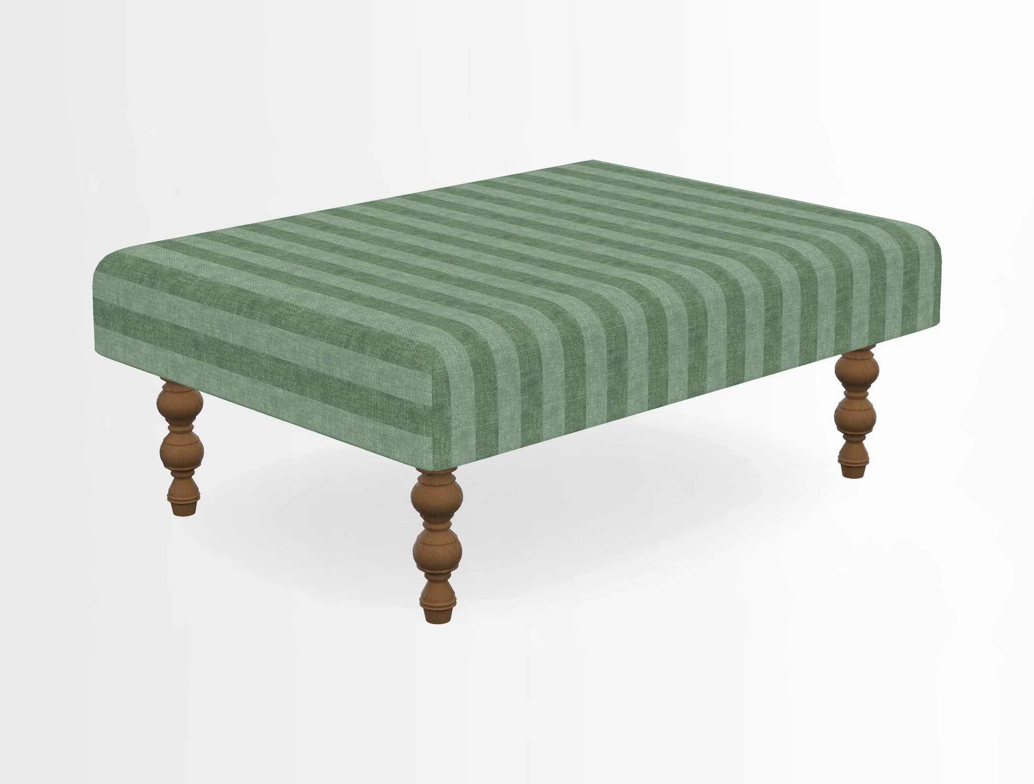 Porthallow Footstool in V&A Threads of India Sulawesi Splendour Indra Winter