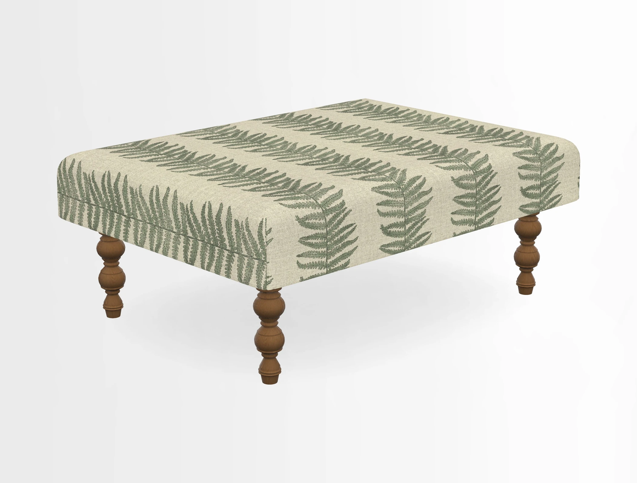 Porthallow Footstool in V&A Threads of India Sulawesi Splendour Indra Winter