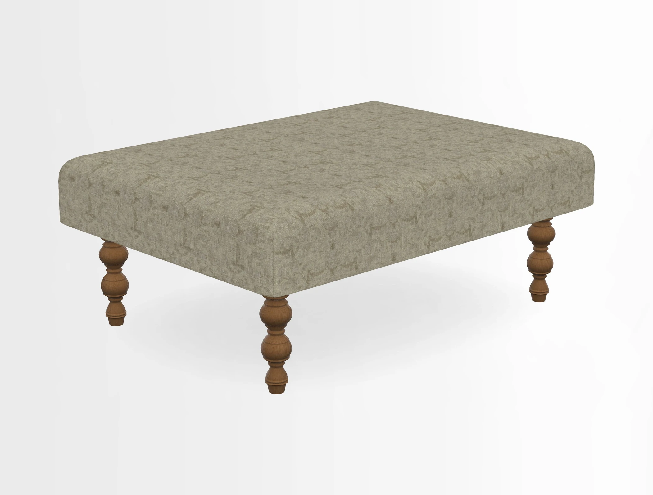 Porthallow Footstool in V&A Threads of India Sulawesi Splendour Indra Winter