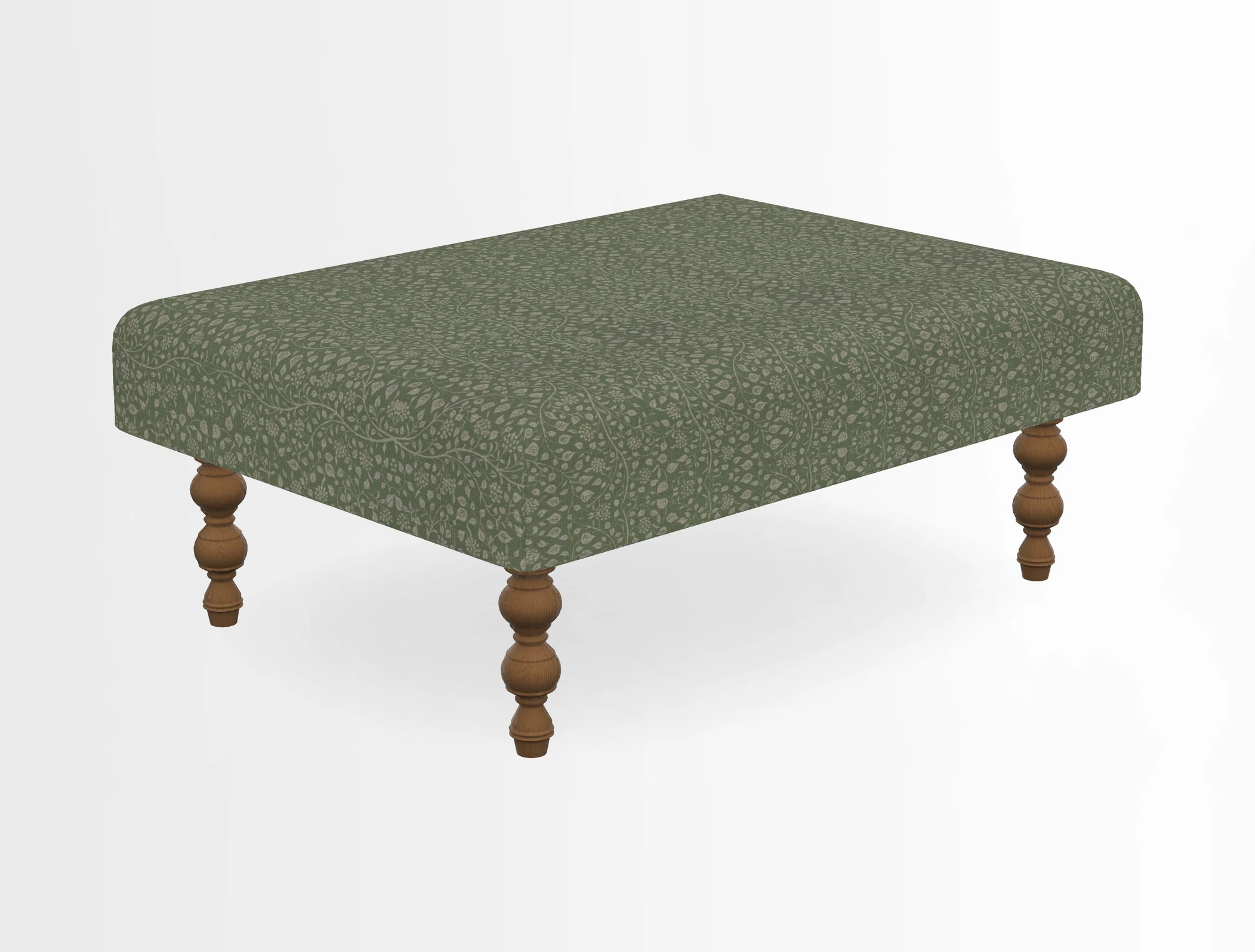 Porthallow Footstool in V&A Threads of India Sulawesi Splendour Indra Winter