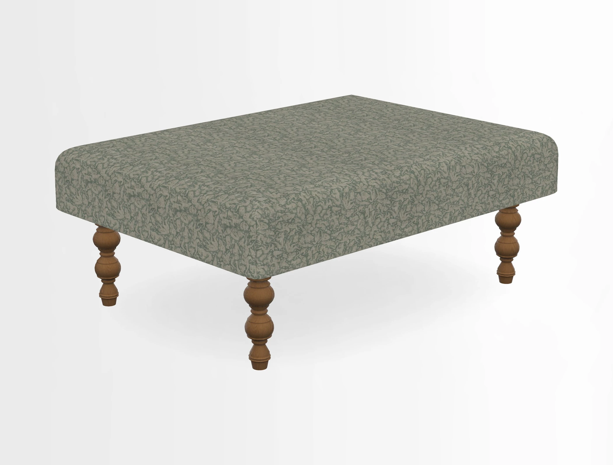 Porthallow Footstool in V&A Threads of India Sulawesi Splendour Indra Winter