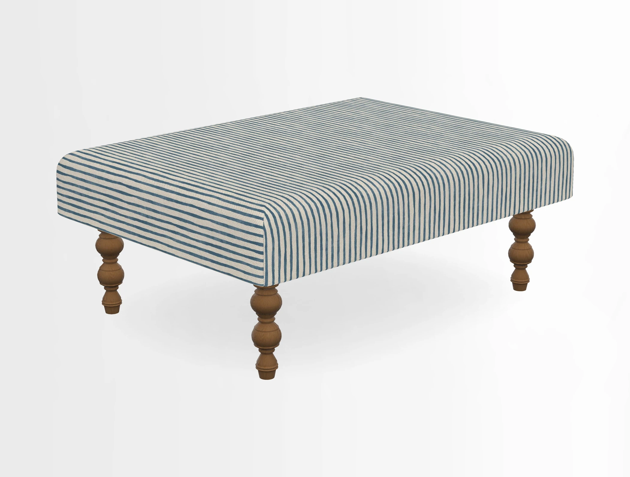Porthallow Footstool in V&A Threads of India Sulawesi Splendour Indra Winter