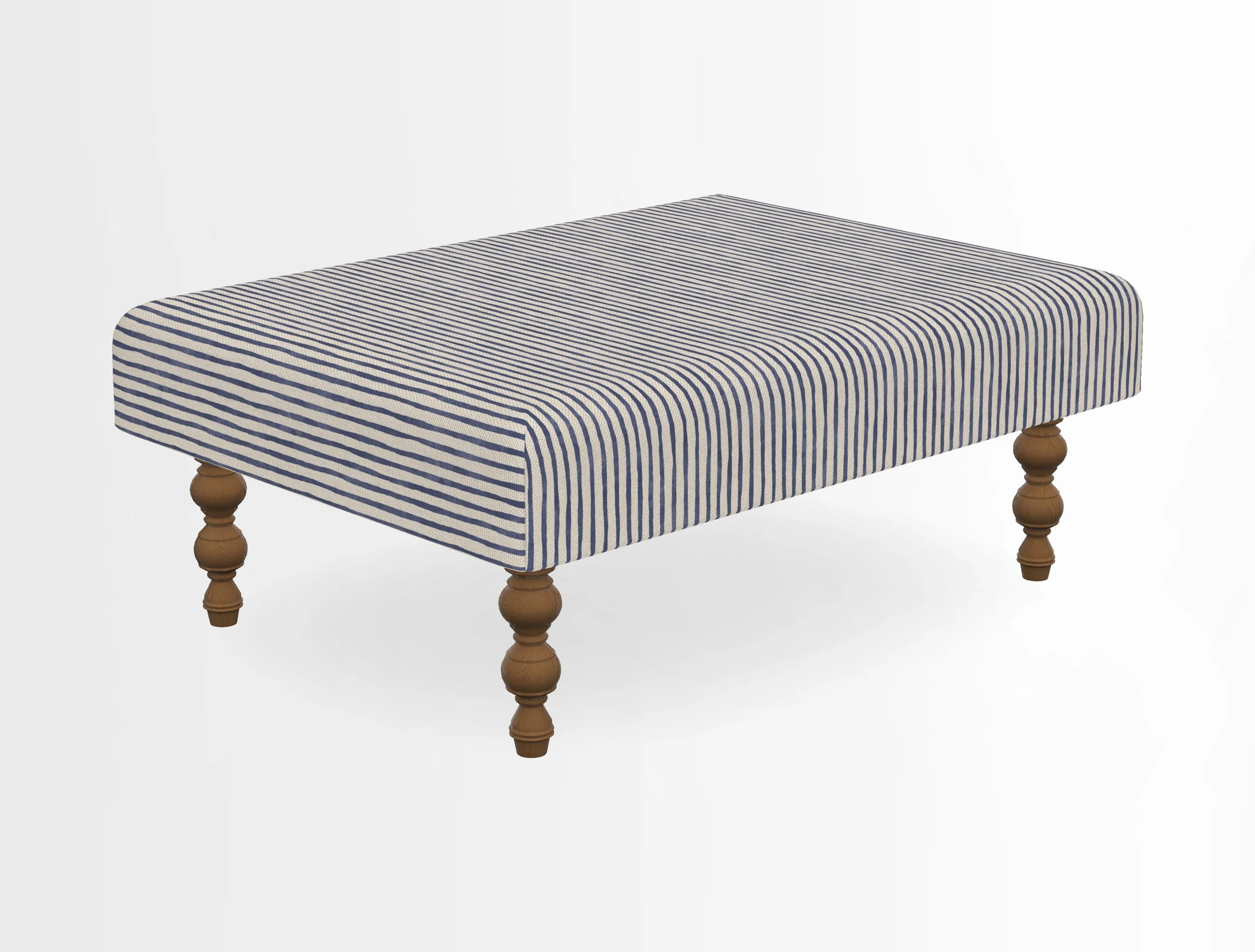 Porthallow Footstool in V&A Threads of India Sulawesi Splendour Indra Winter