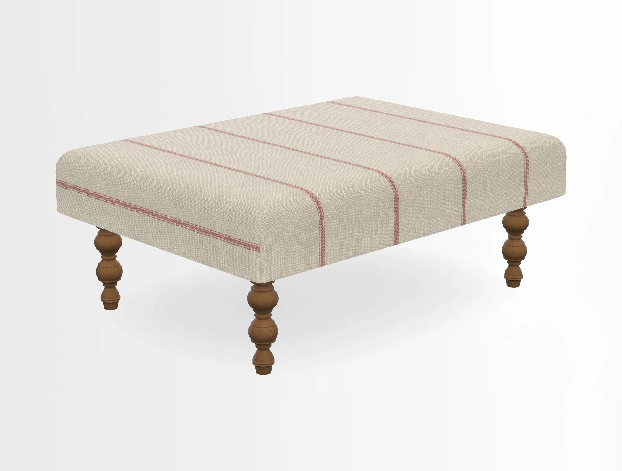 Porthallow Footstool in V&A Threads of India Sulawesi Splendour Indra Winter