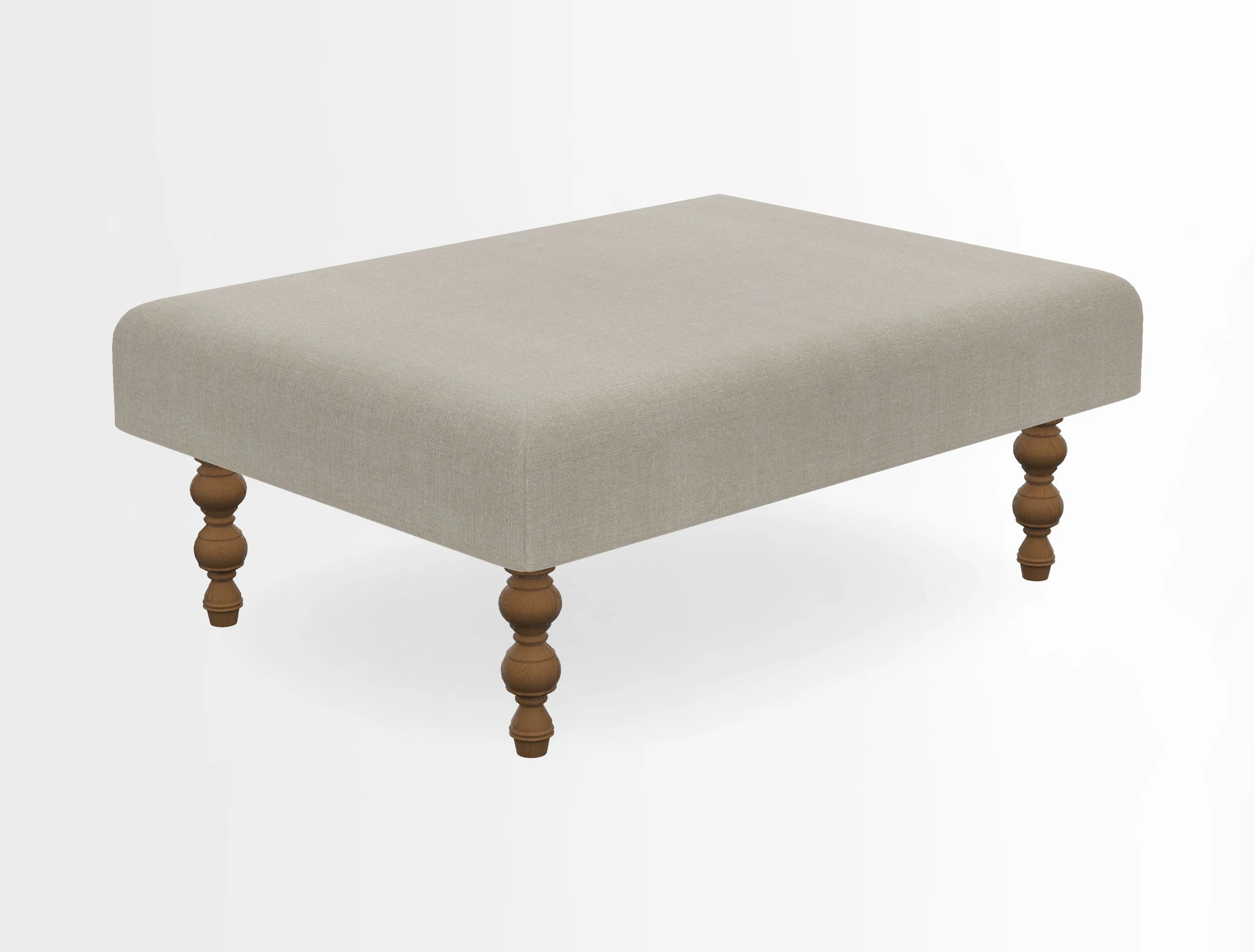 Porthallow Footstool in V&A Threads of India Sulawesi Splendour Indra Winter