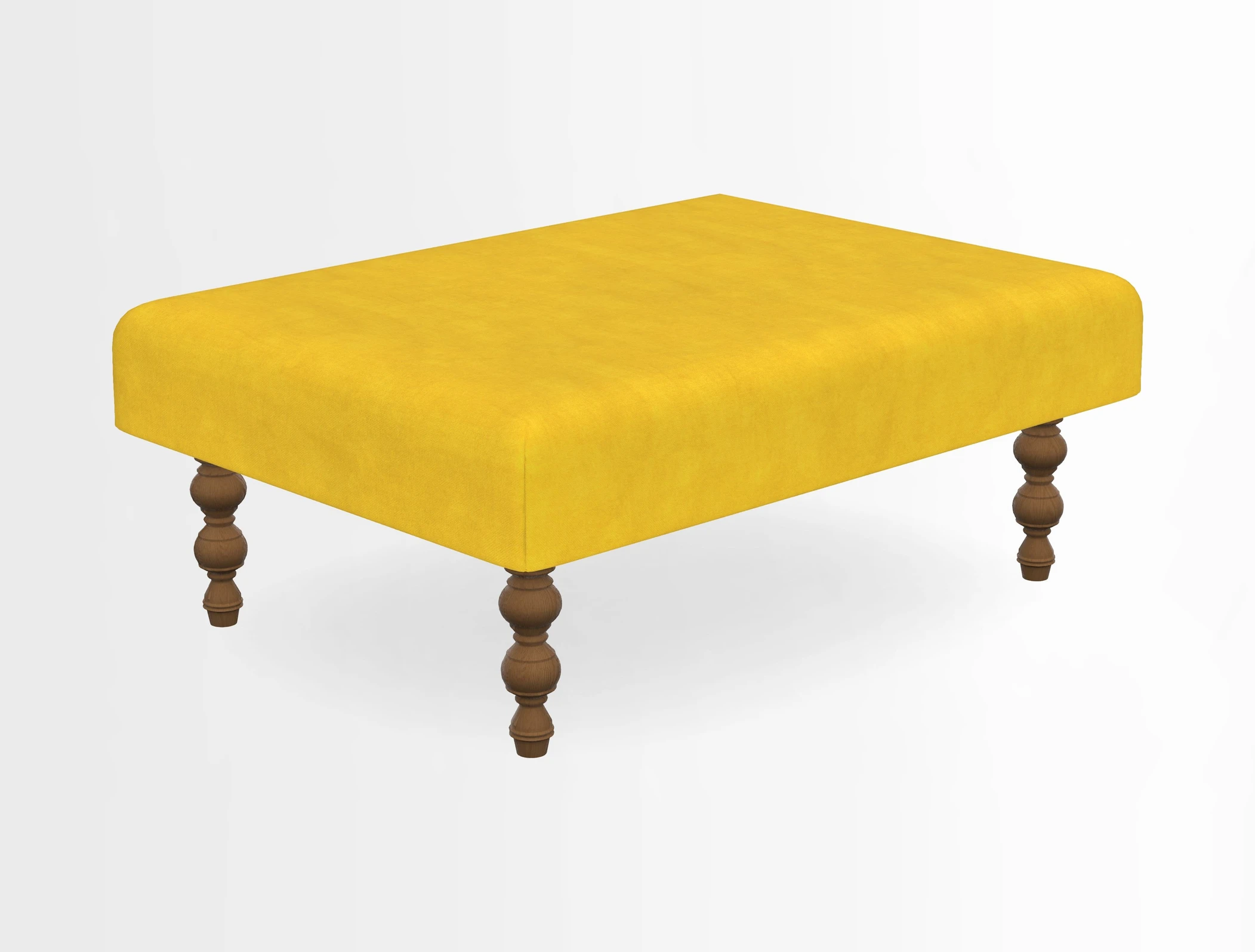 Porthallow Footstool in V&A Threads of India Sulawesi Splendour Indra Winter