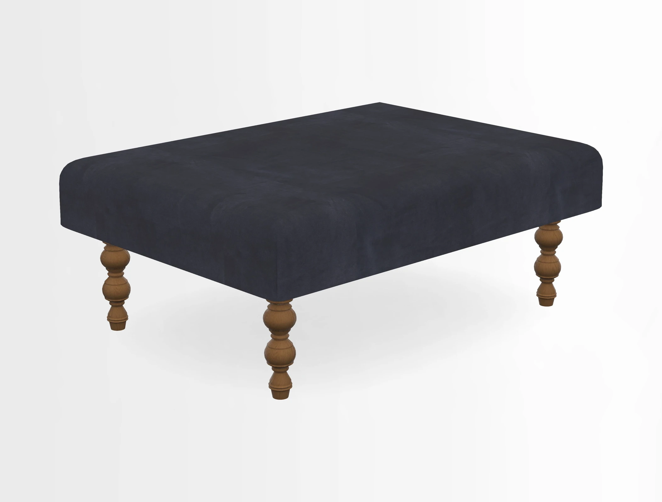 Porthallow Footstool in V&A Threads of India Sulawesi Splendour Indra Winter
