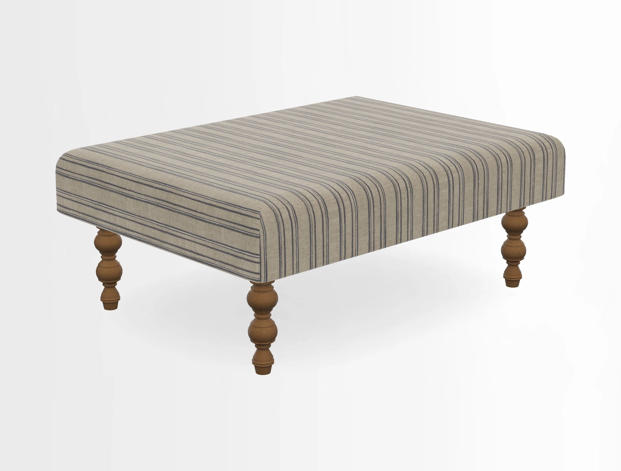 Porthallow Footstool in V&A Threads of India Sulawesi Splendour Indra Winter