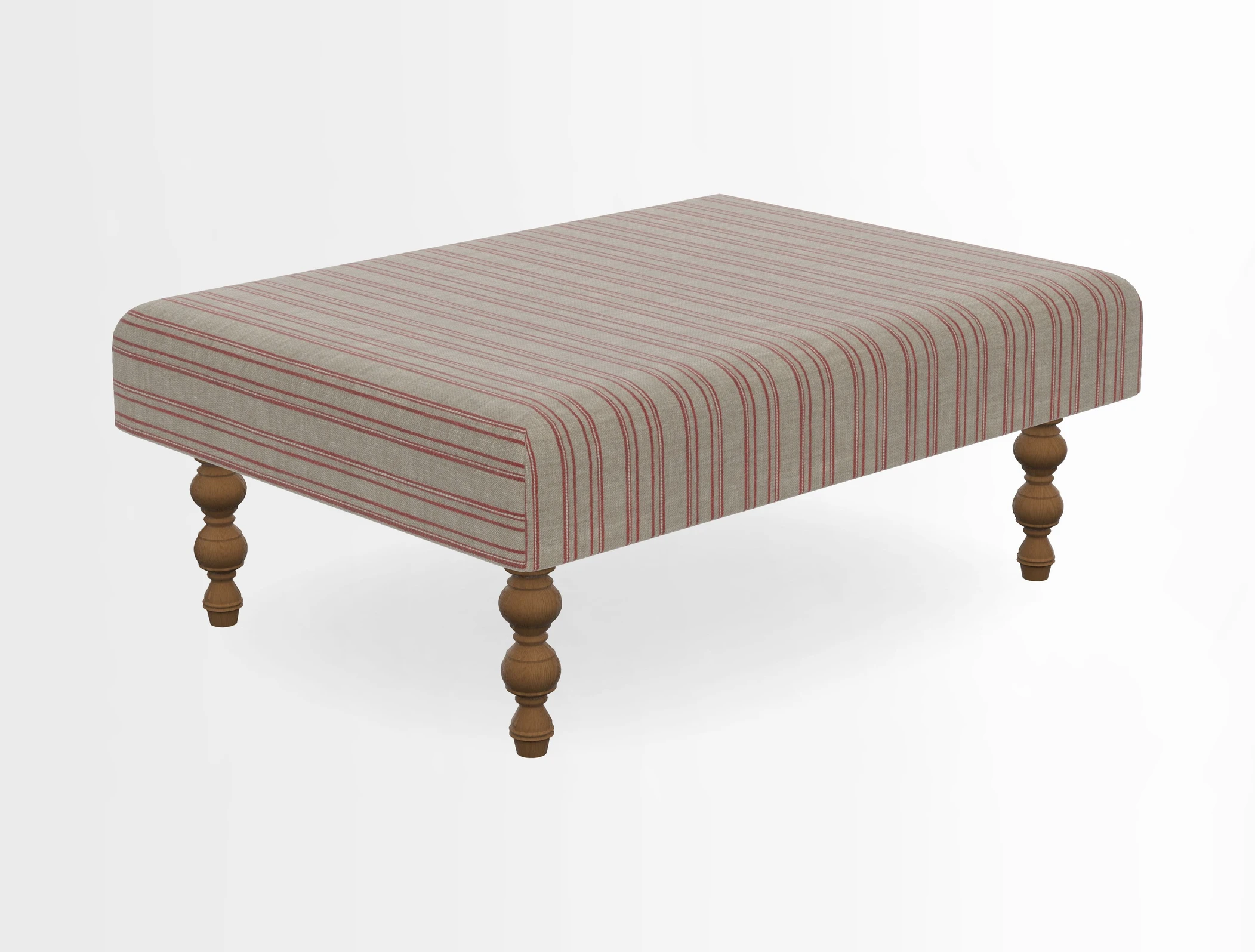 Porthallow Footstool in V&A Threads of India Sulawesi Splendour Indra Winter