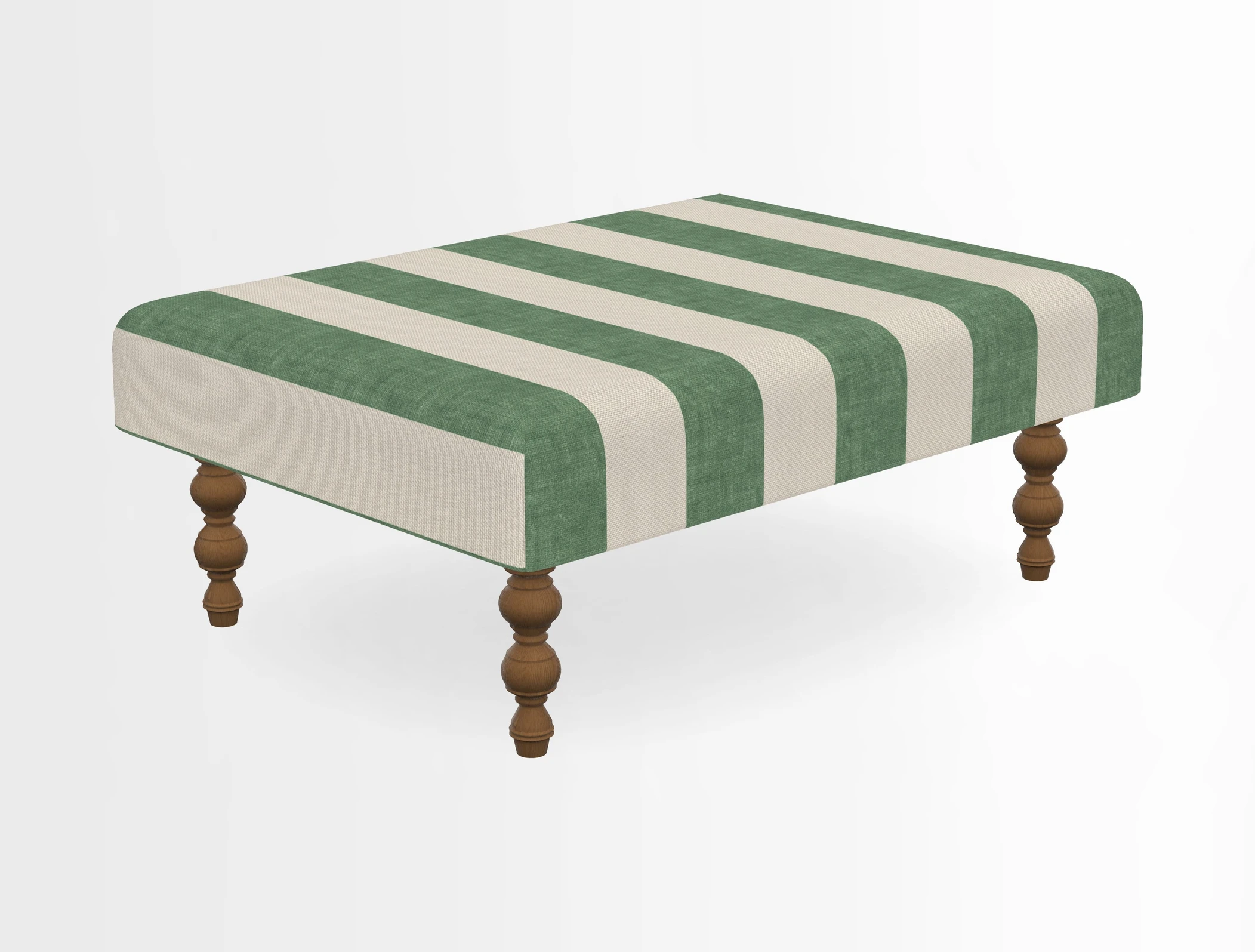 Porthallow Footstool in V&A Threads of India Sulawesi Splendour Indra Winter
