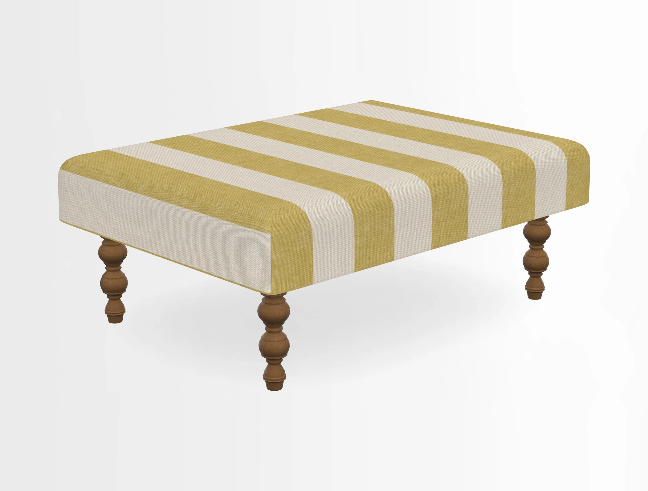 Porthallow Footstool in V&A Threads of India Sulawesi Splendour Indra Winter
