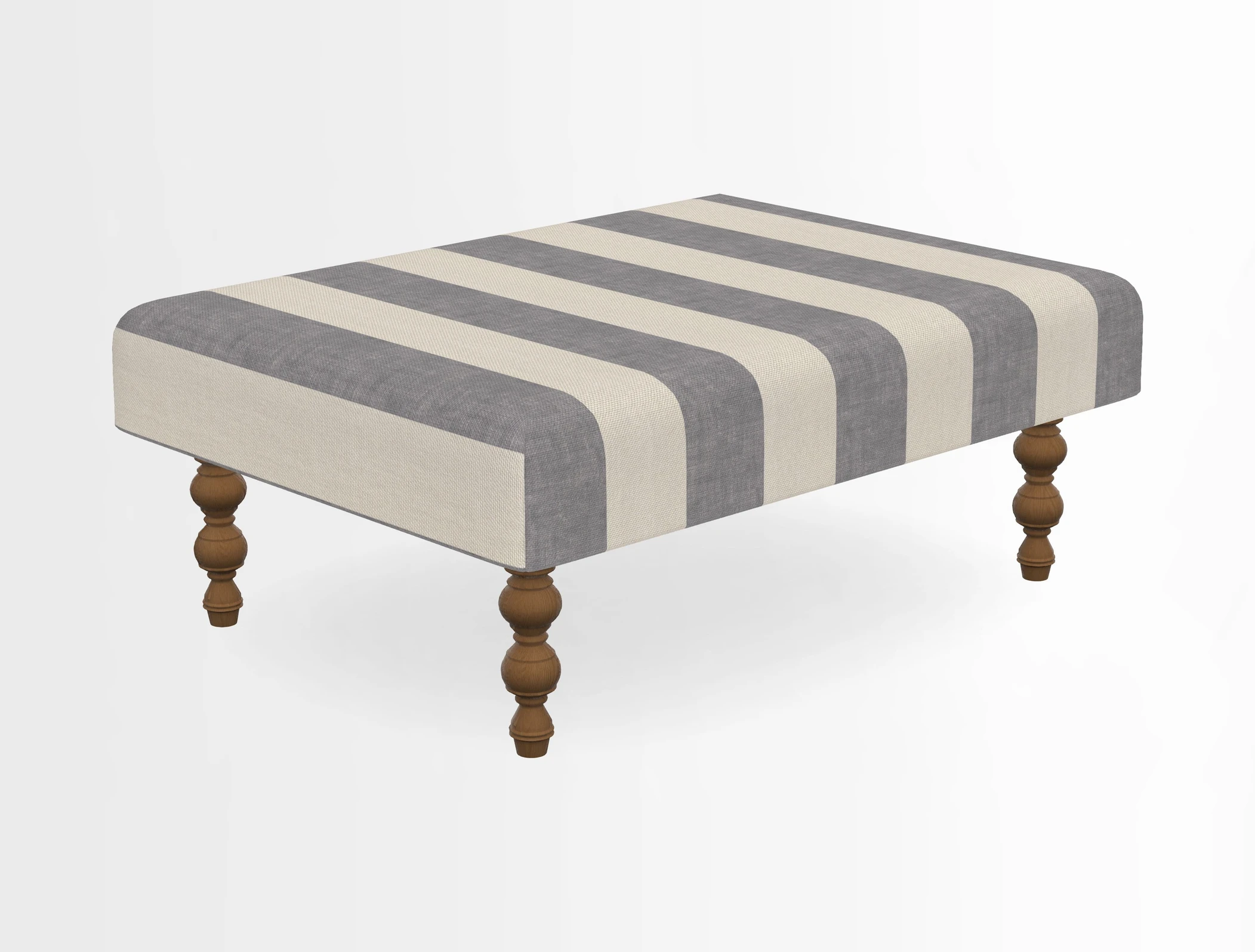 Porthallow Footstool in V&A Threads of India Sulawesi Splendour Indra Winter
