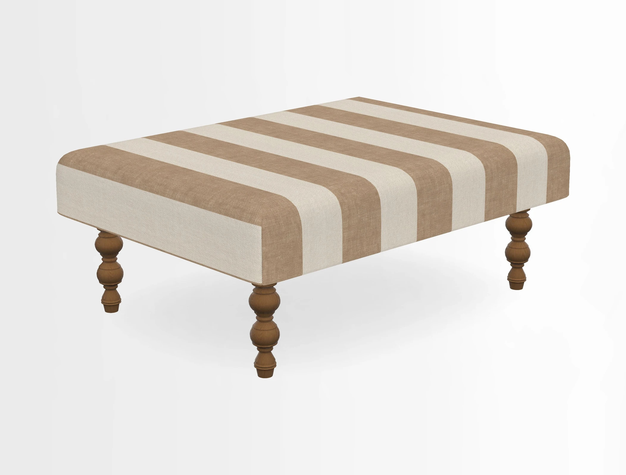 Porthallow Footstool in V&A Threads of India Sulawesi Splendour Indra Winter