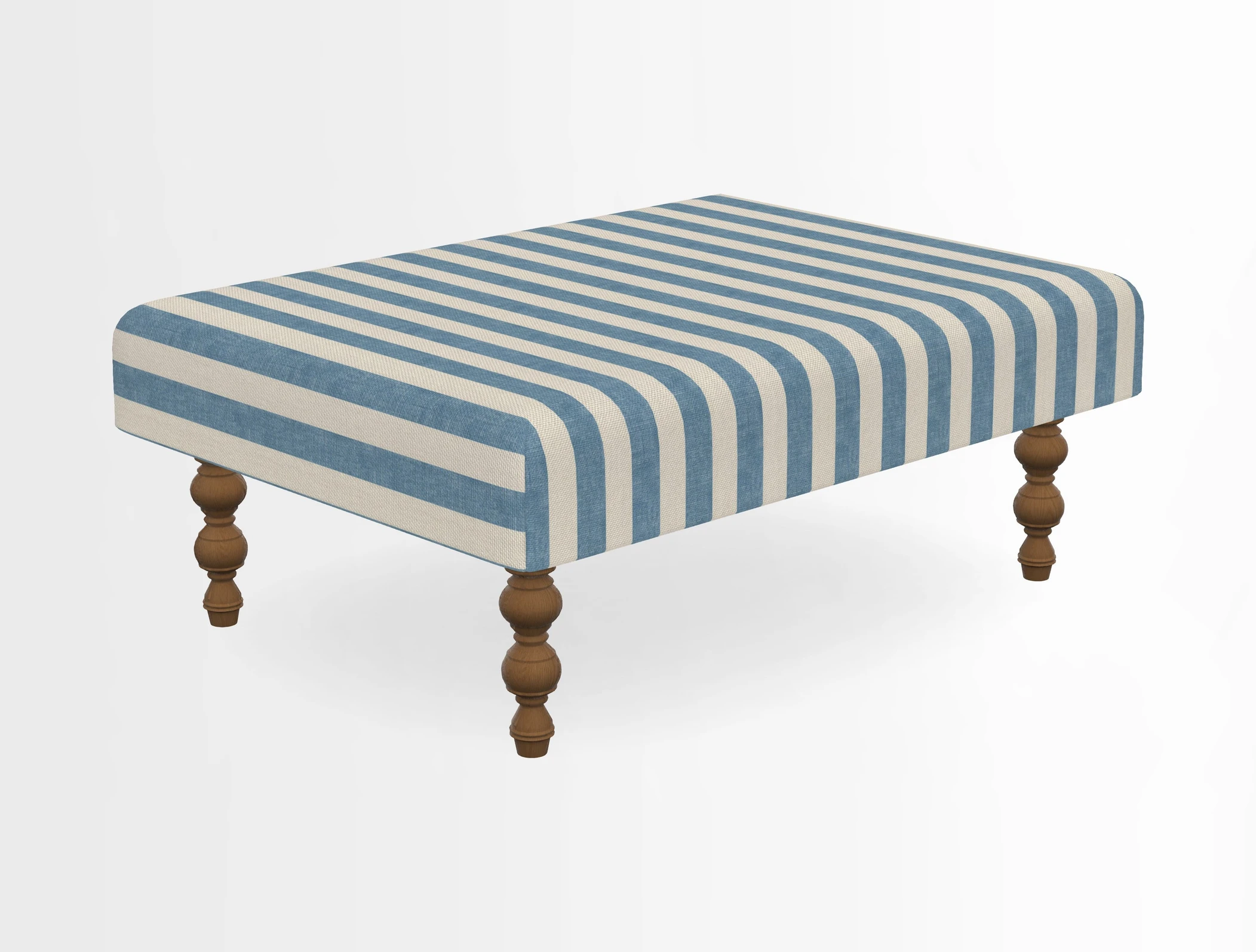Porthallow Footstool in V&A Threads of India Sulawesi Splendour Indra Winter