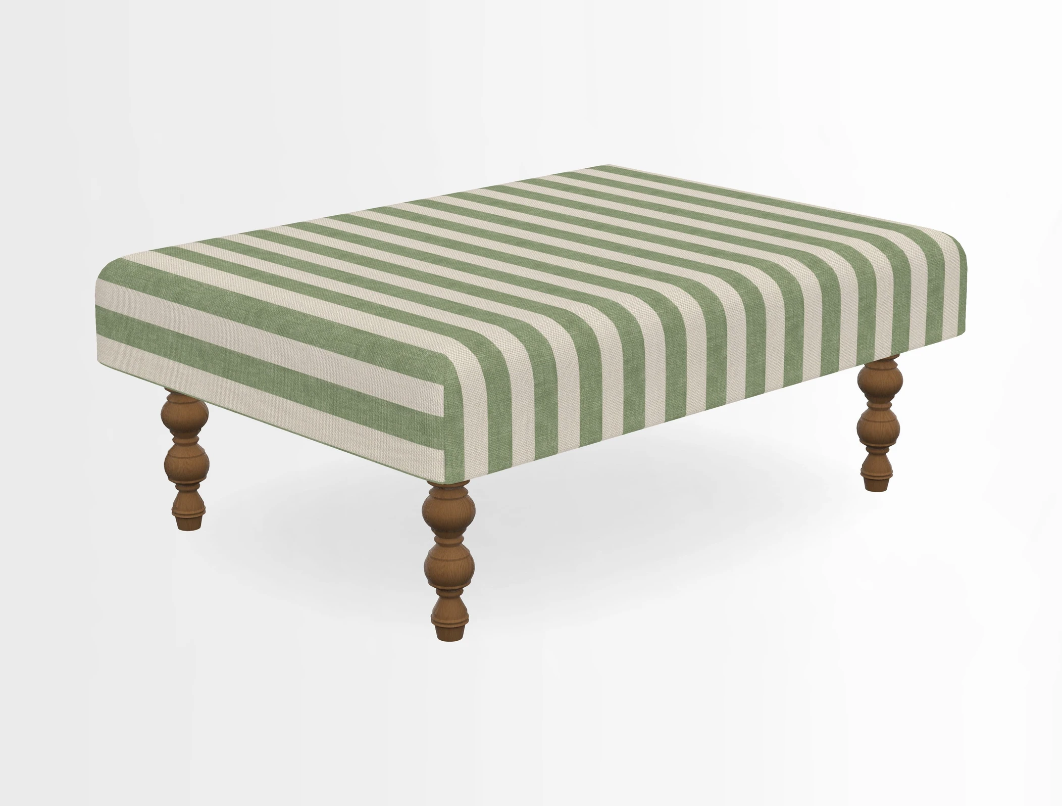 Porthallow Footstool in V&A Threads of India Sulawesi Splendour Indra Winter