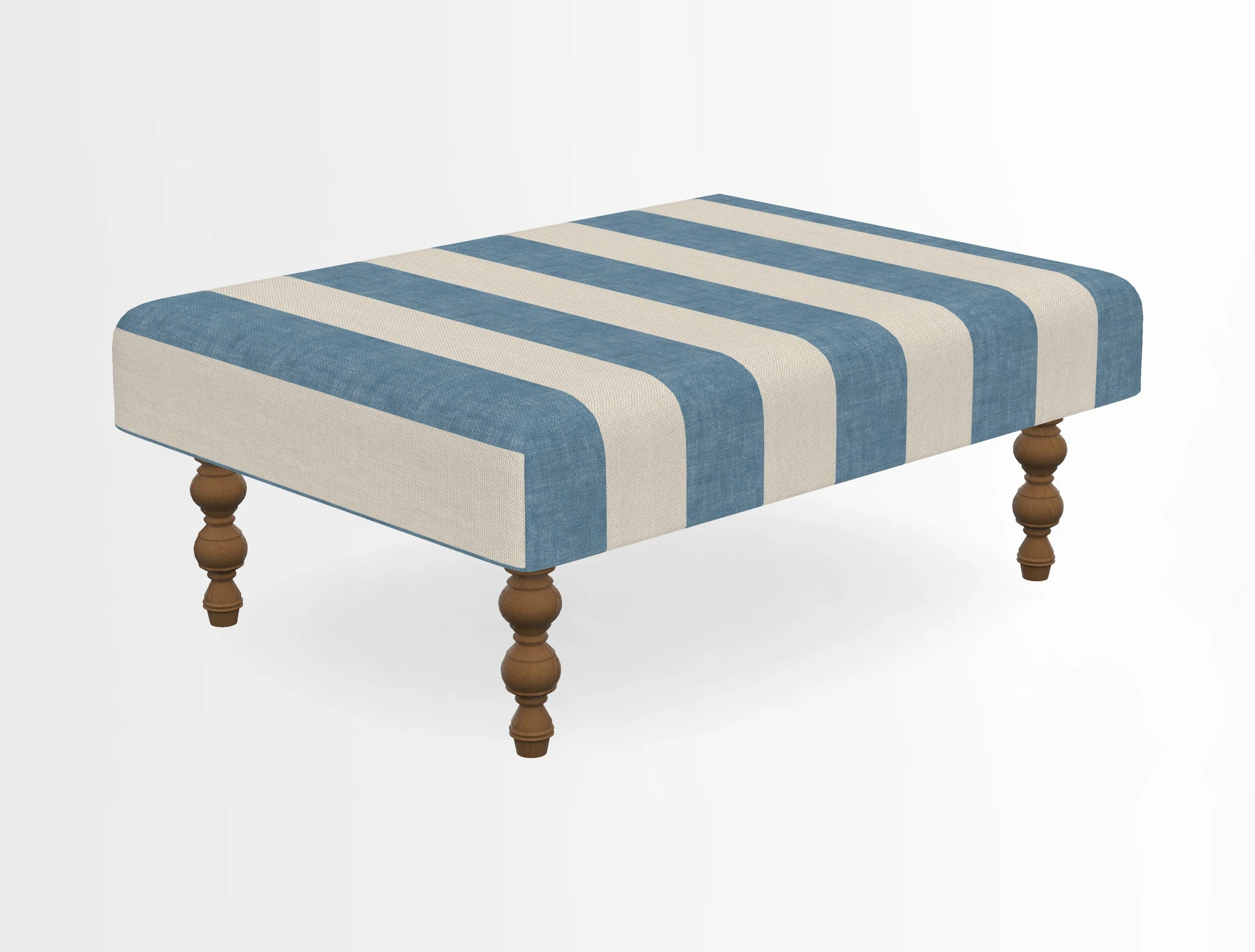 Porthallow Footstool in V&A Threads of India Sulawesi Splendour Indra Winter