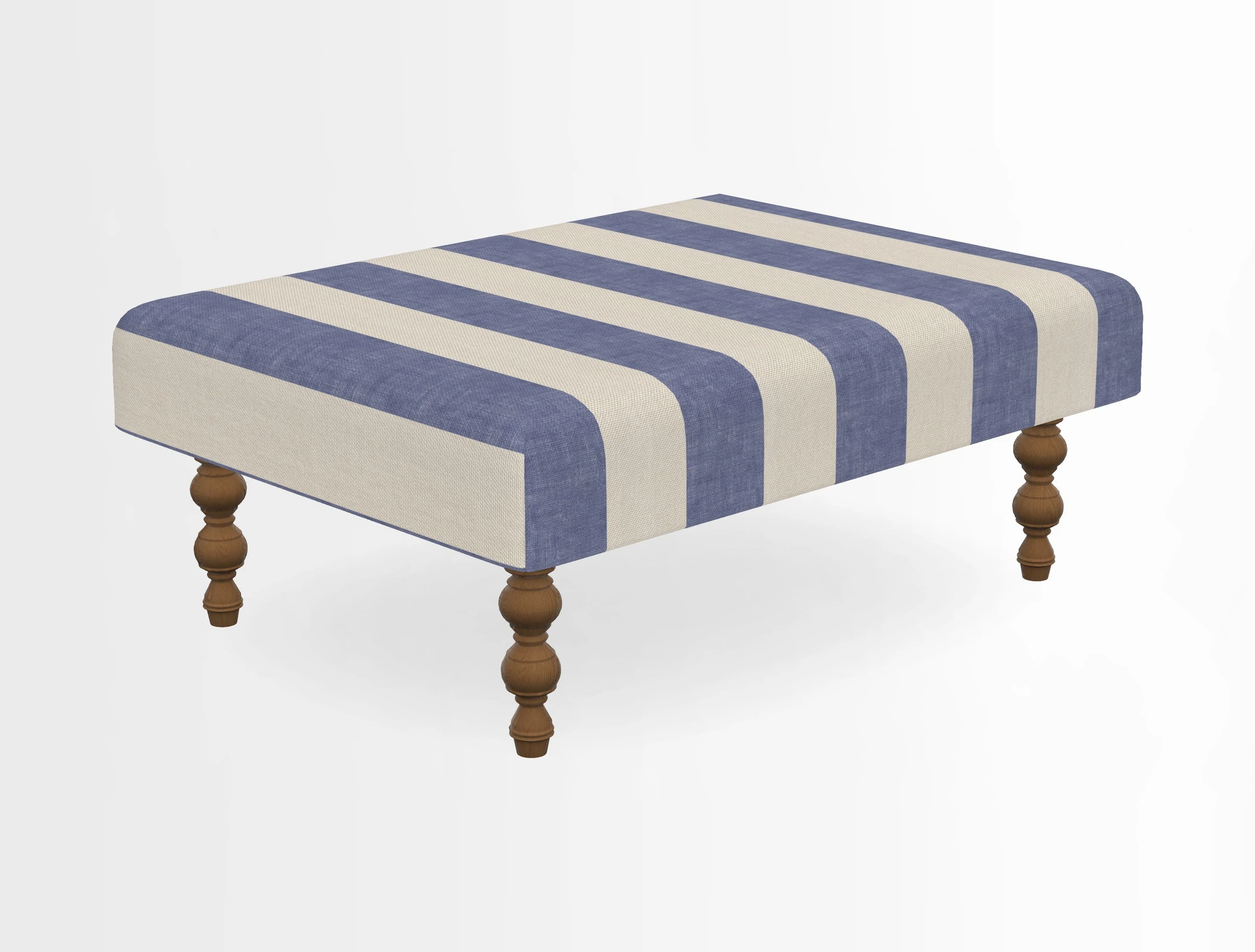 Porthallow Footstool in V&A Threads of India Sulawesi Splendour Indra Winter