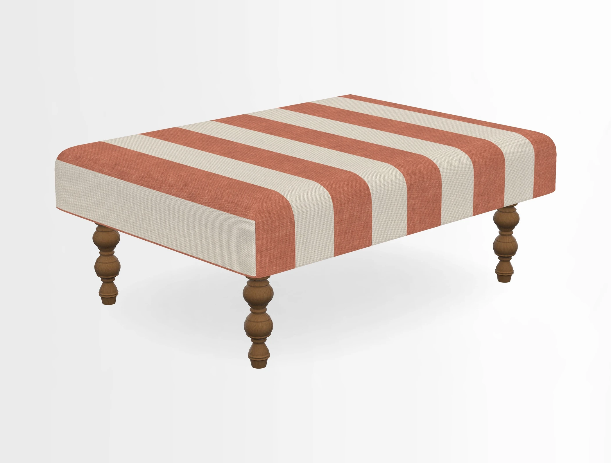 Porthallow Footstool in V&A Threads of India Sulawesi Splendour Indra Winter