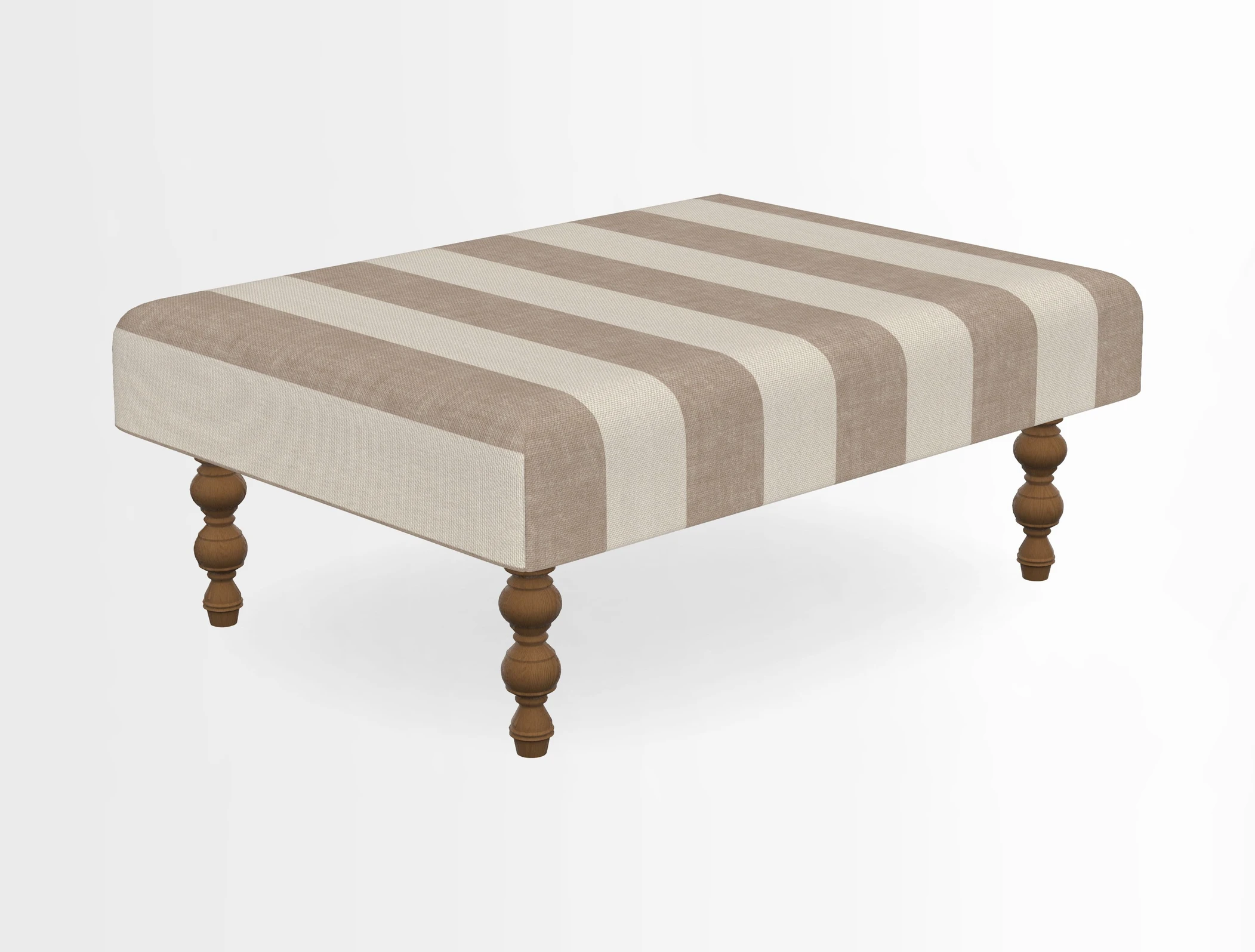Porthallow Footstool in V&A Threads of India Sulawesi Splendour Indra Winter