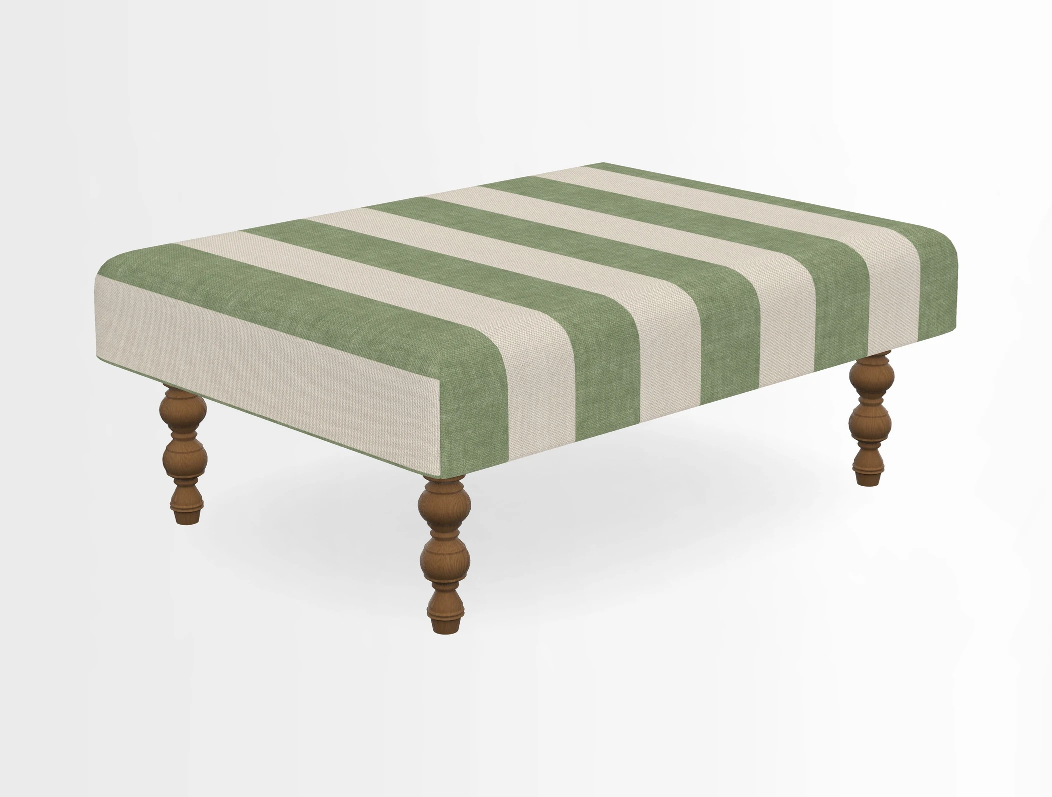 Porthallow Footstool in V&A Threads of India Sulawesi Splendour Indra Winter