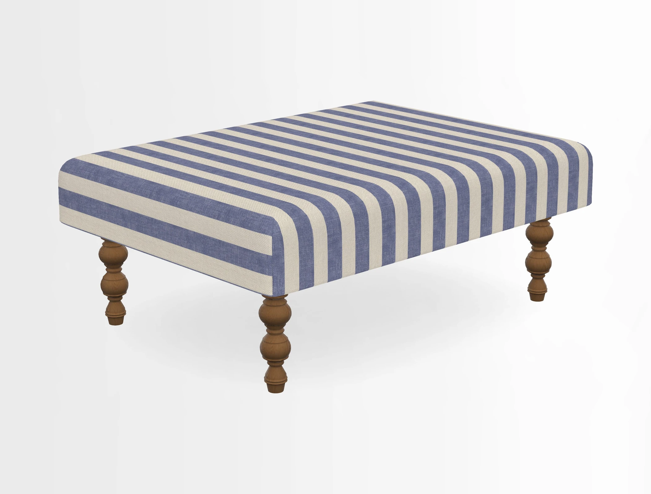 Porthallow Footstool in V&A Threads of India Sulawesi Splendour Indra Winter
