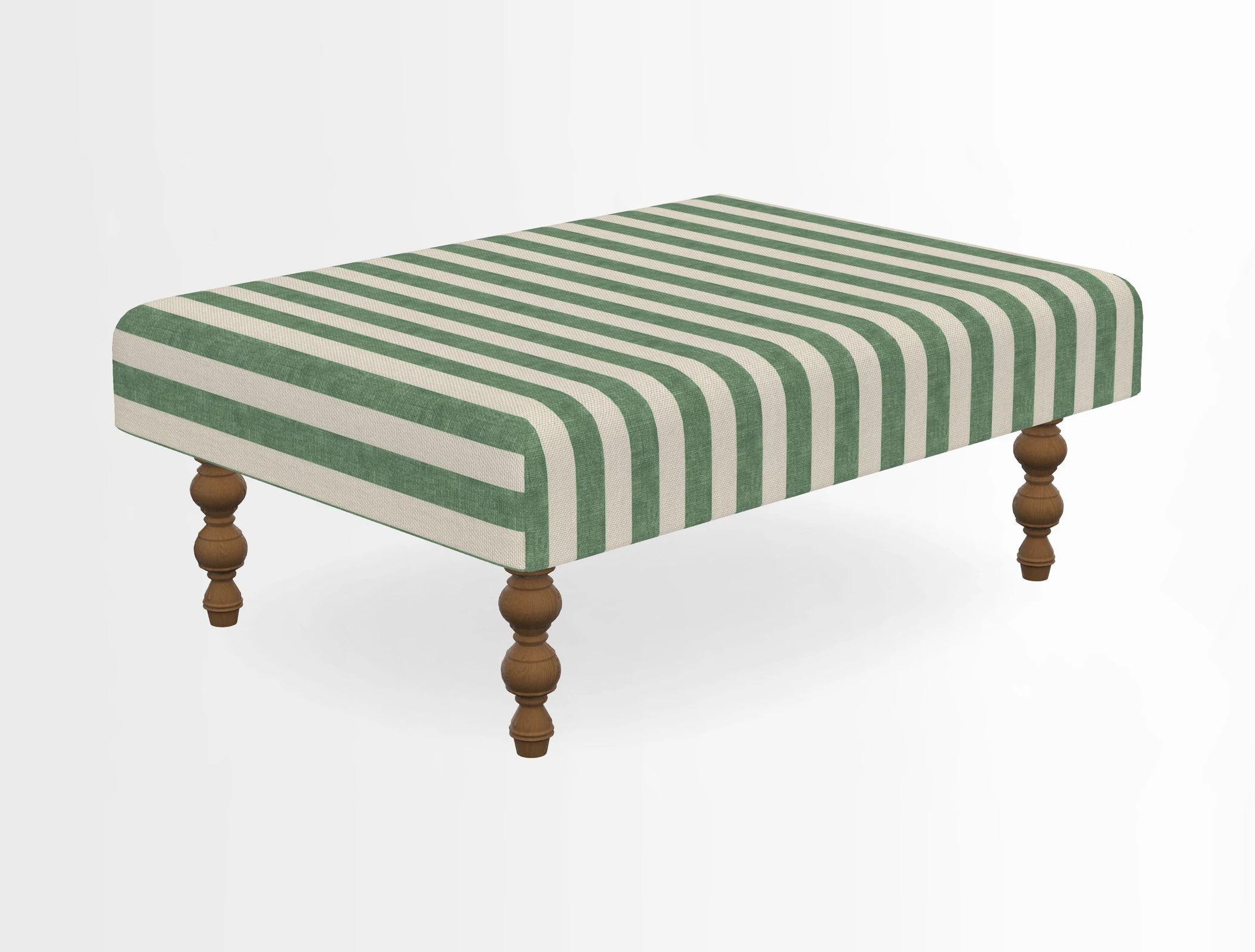 Porthallow Footstool in V&A Threads of India Sulawesi Splendour Indra Winter