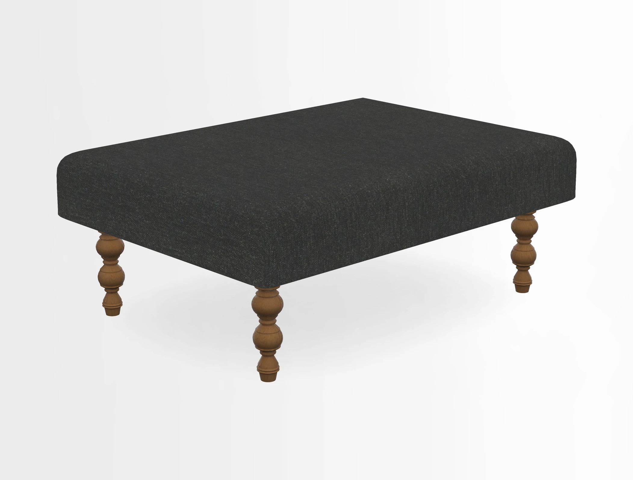 Porthallow Footstool in V&A Threads of India Sulawesi Splendour Indra Winter