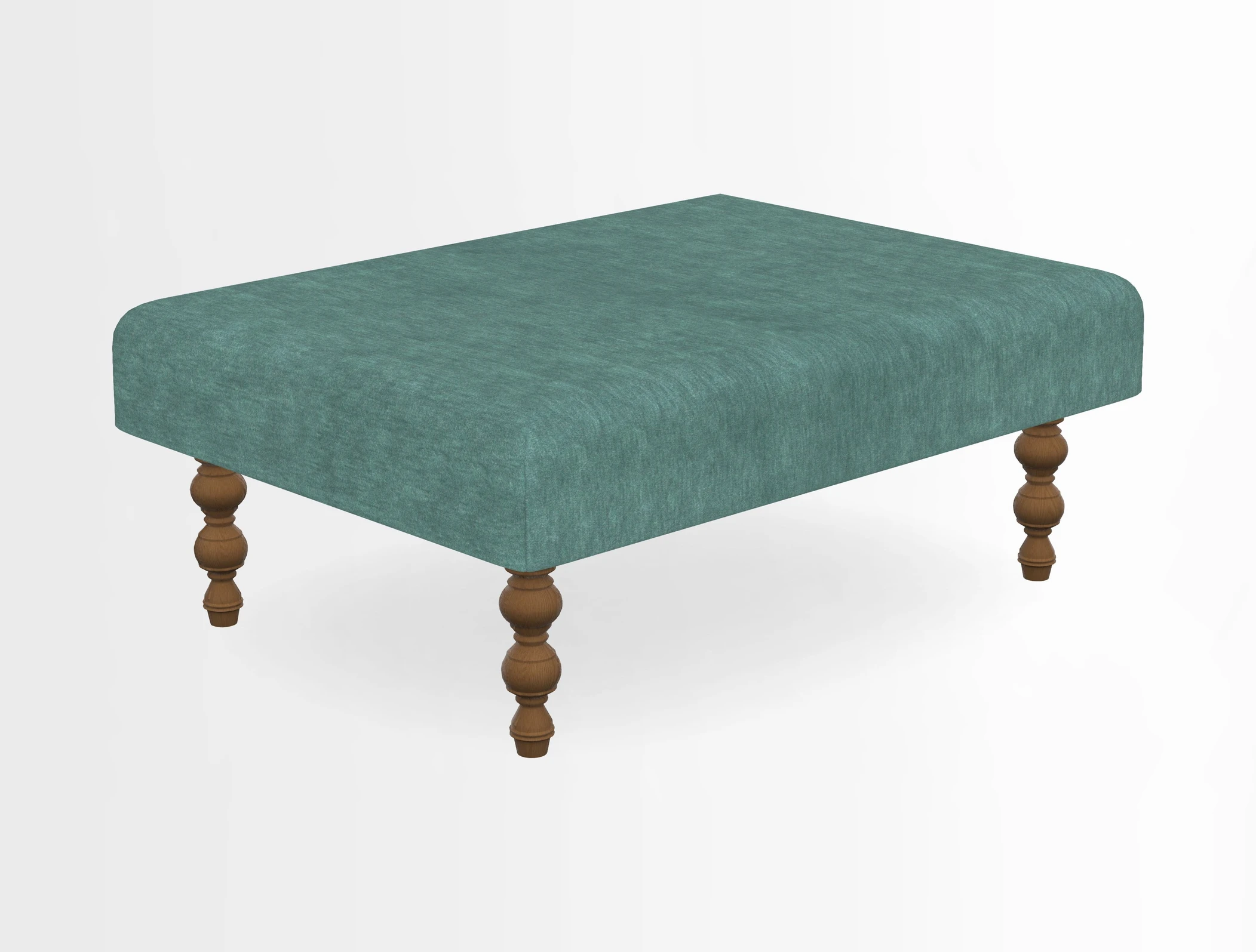 Porthallow Footstool in V&A Threads of India Sulawesi Splendour Indra Winter