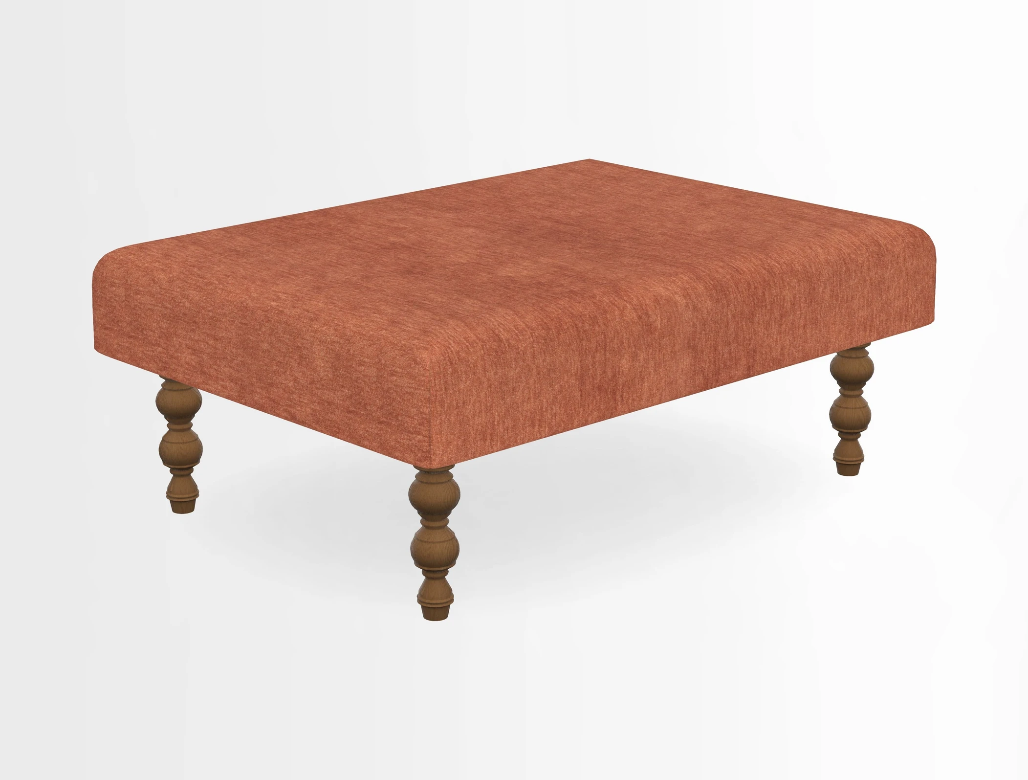 Porthallow Footstool in V&A Threads of India Sulawesi Splendour Indra Winter