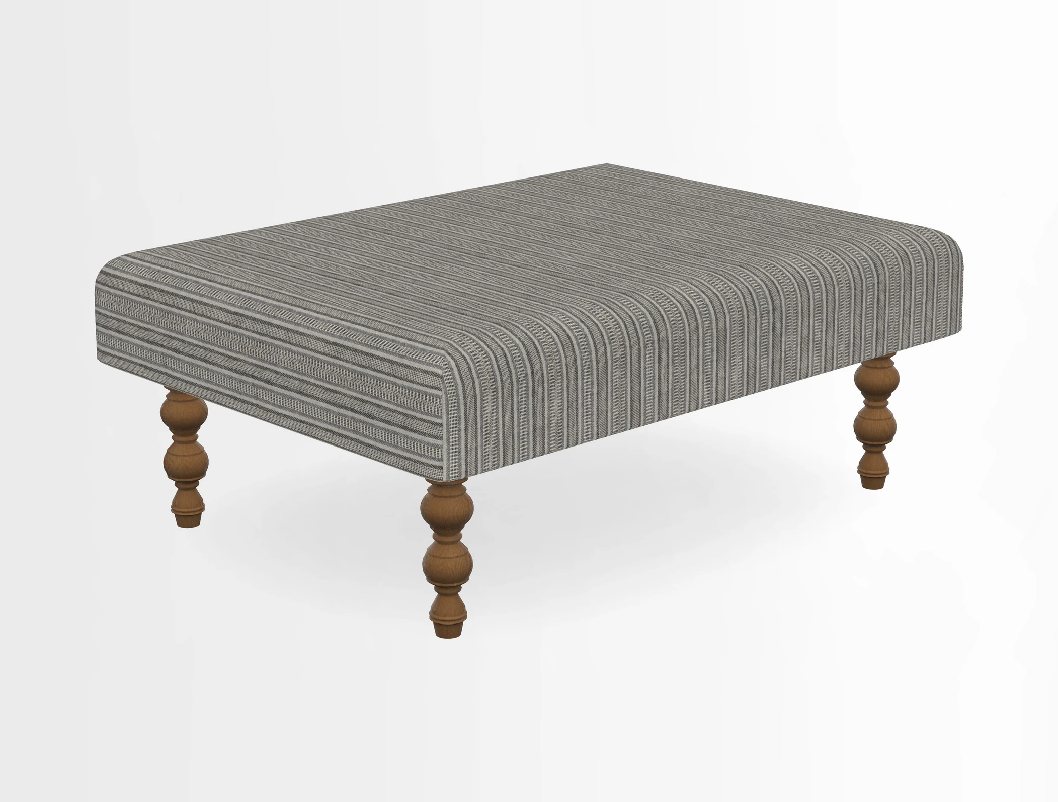 Porthallow Footstool in V&A Threads of India Sulawesi Splendour Indra Winter