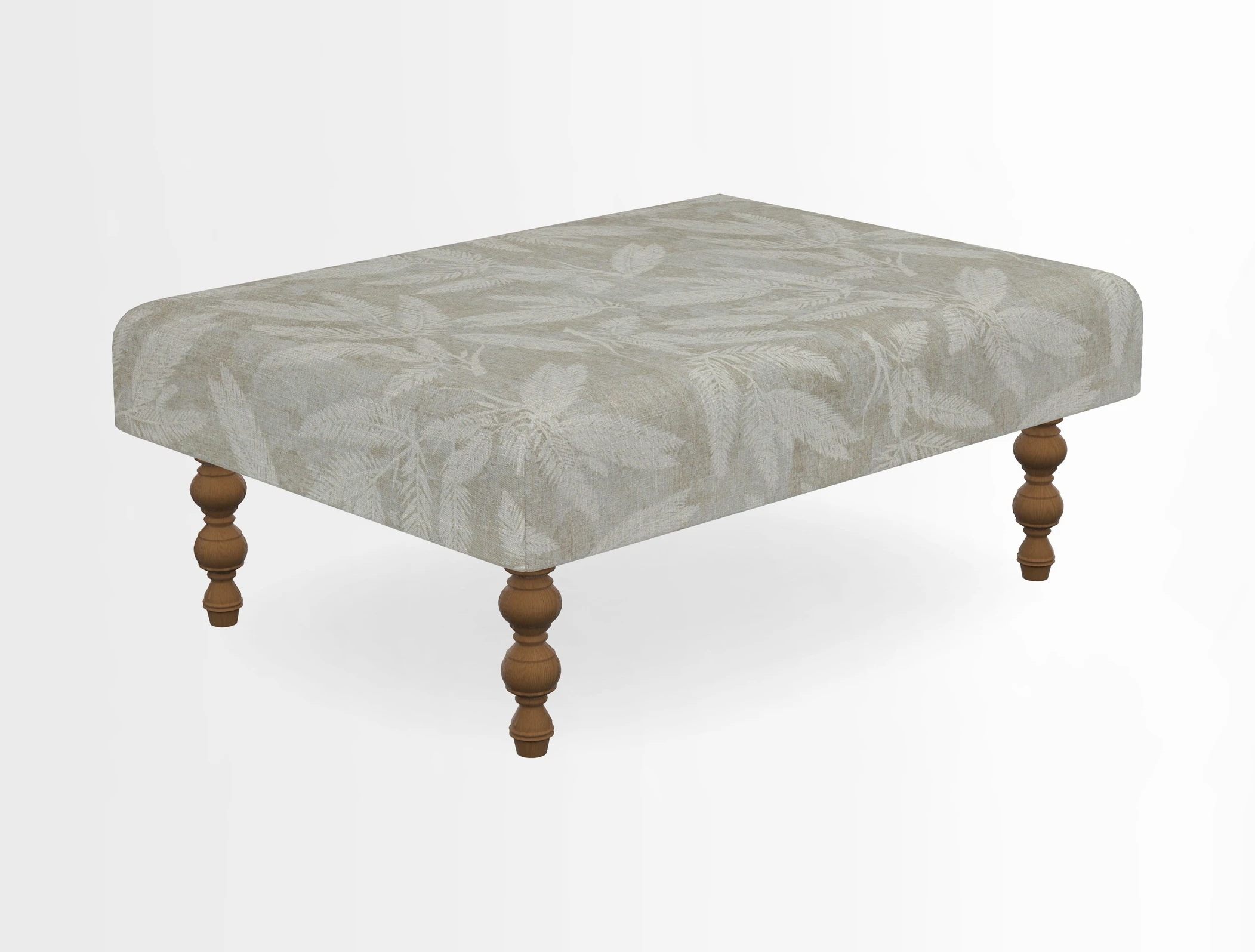 Porthallow Footstool in V&A Threads of India Sulawesi Splendour Indra Winter