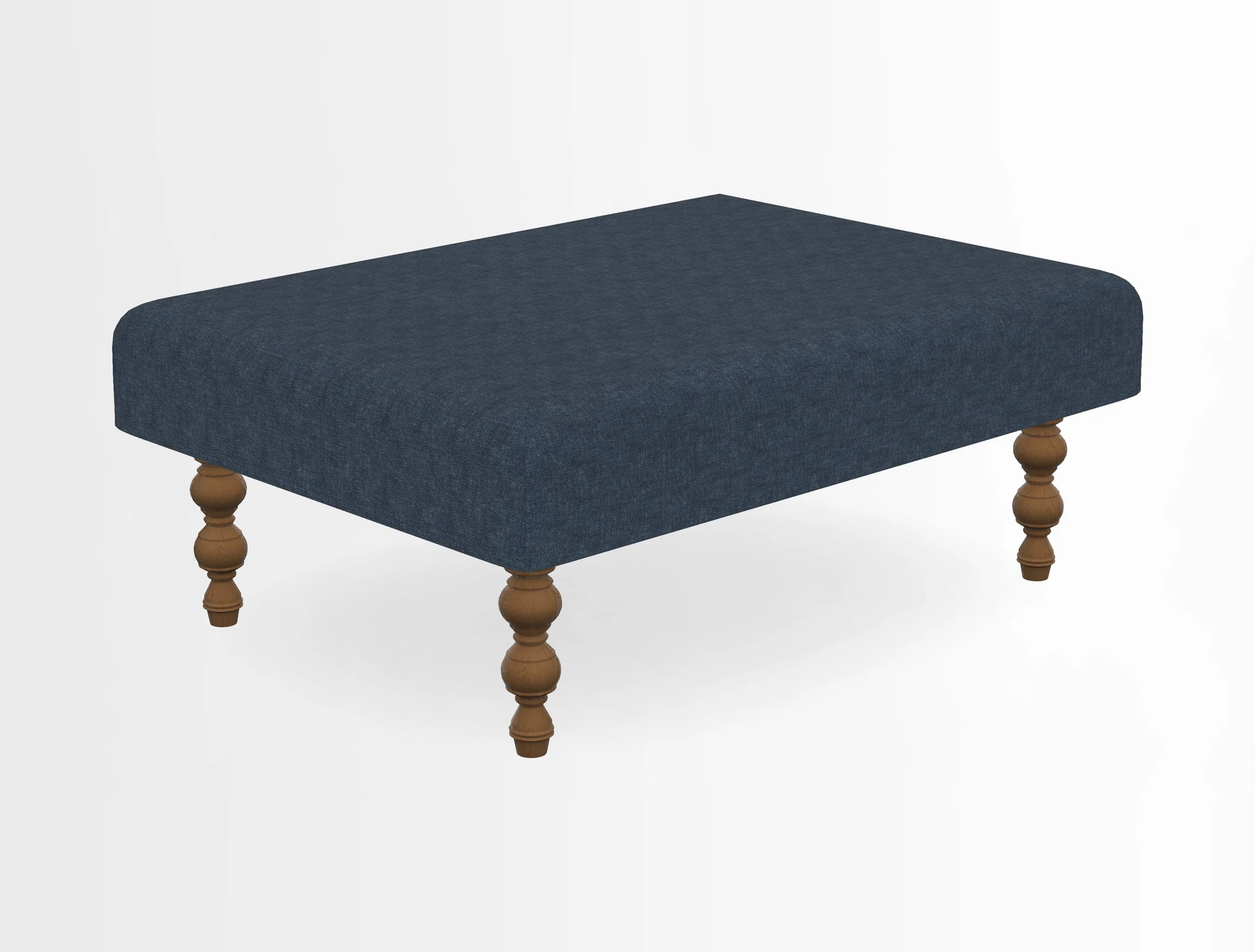 Porthallow Footstool in V&A Threads of India Sulawesi Splendour Indra Winter