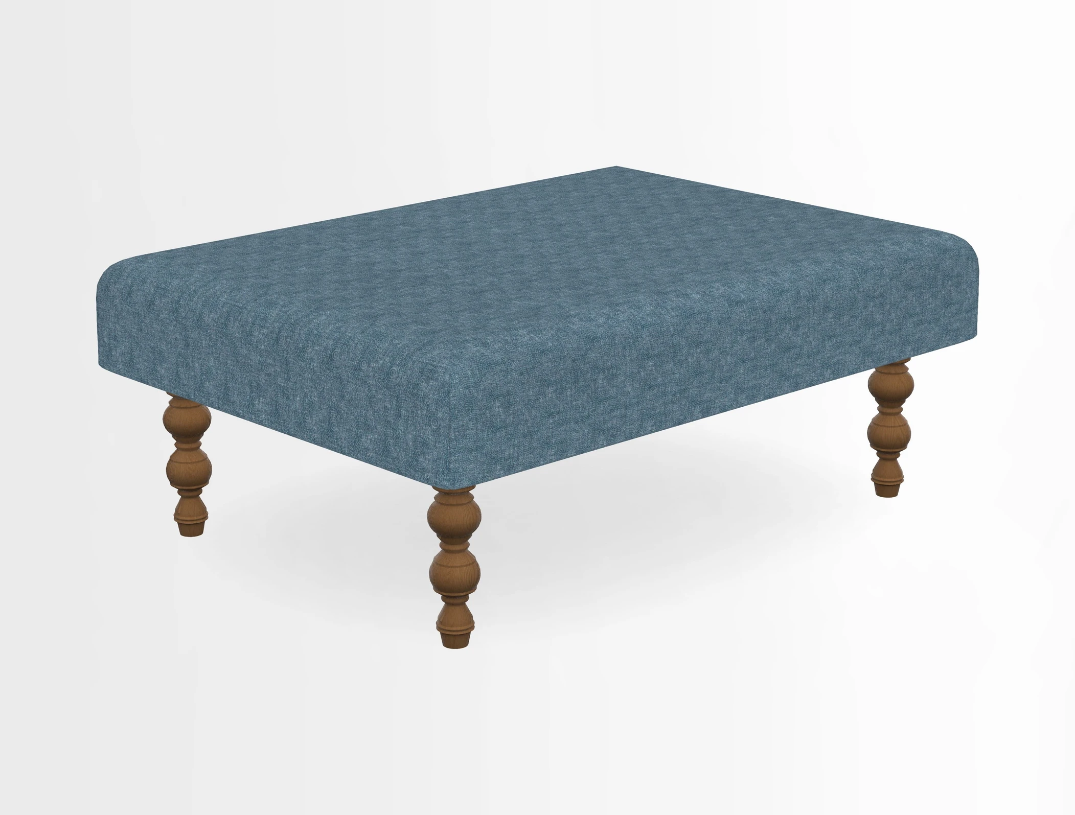 Porthallow Footstool in V&A Threads of India Sulawesi Splendour Indra Winter