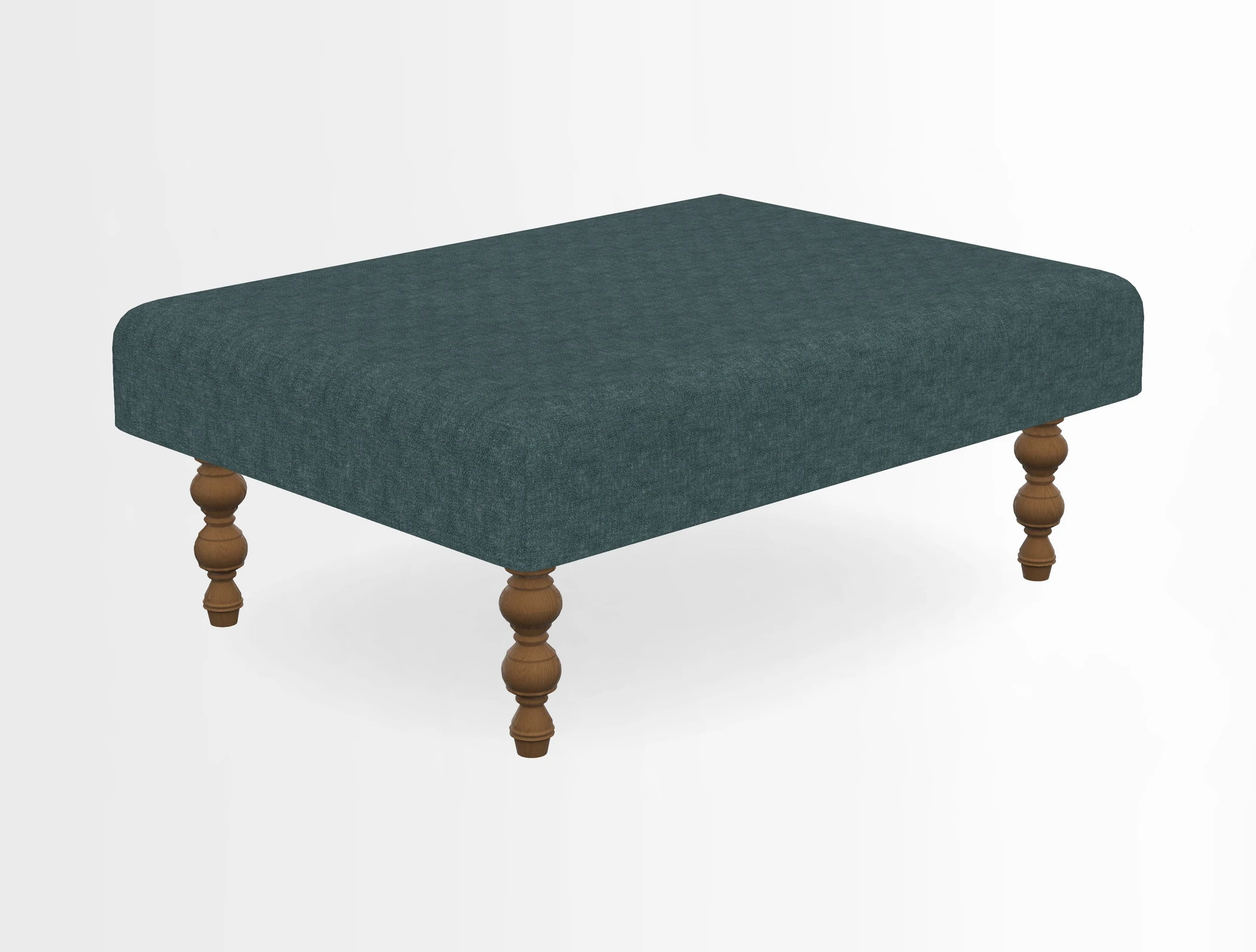 Porthallow Footstool in V&A Threads of India Sulawesi Splendour Indra Winter