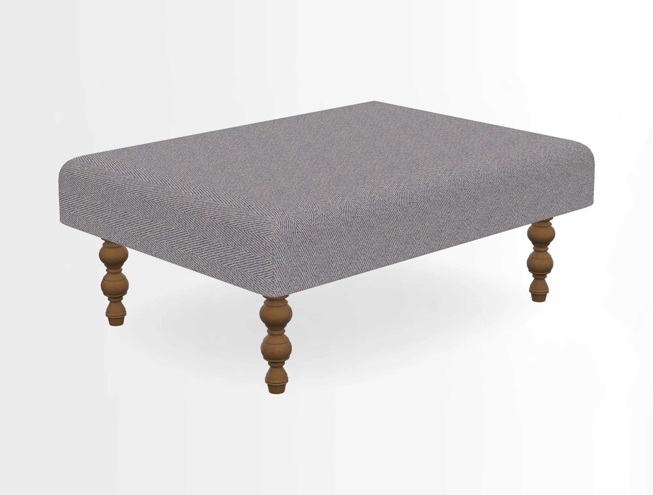 Porthallow Footstool in V&A Threads of India Sulawesi Splendour Indra Winter