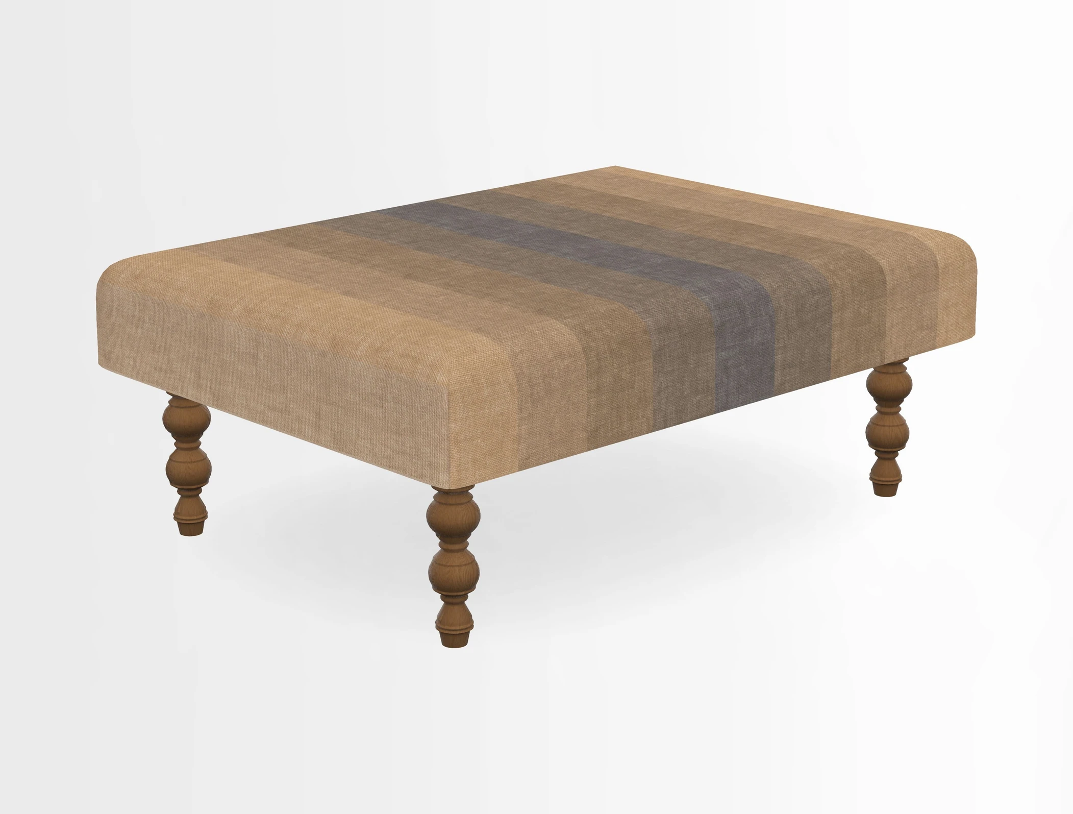Porthallow Footstool in V&A Threads of India Sulawesi Splendour Indra Winter