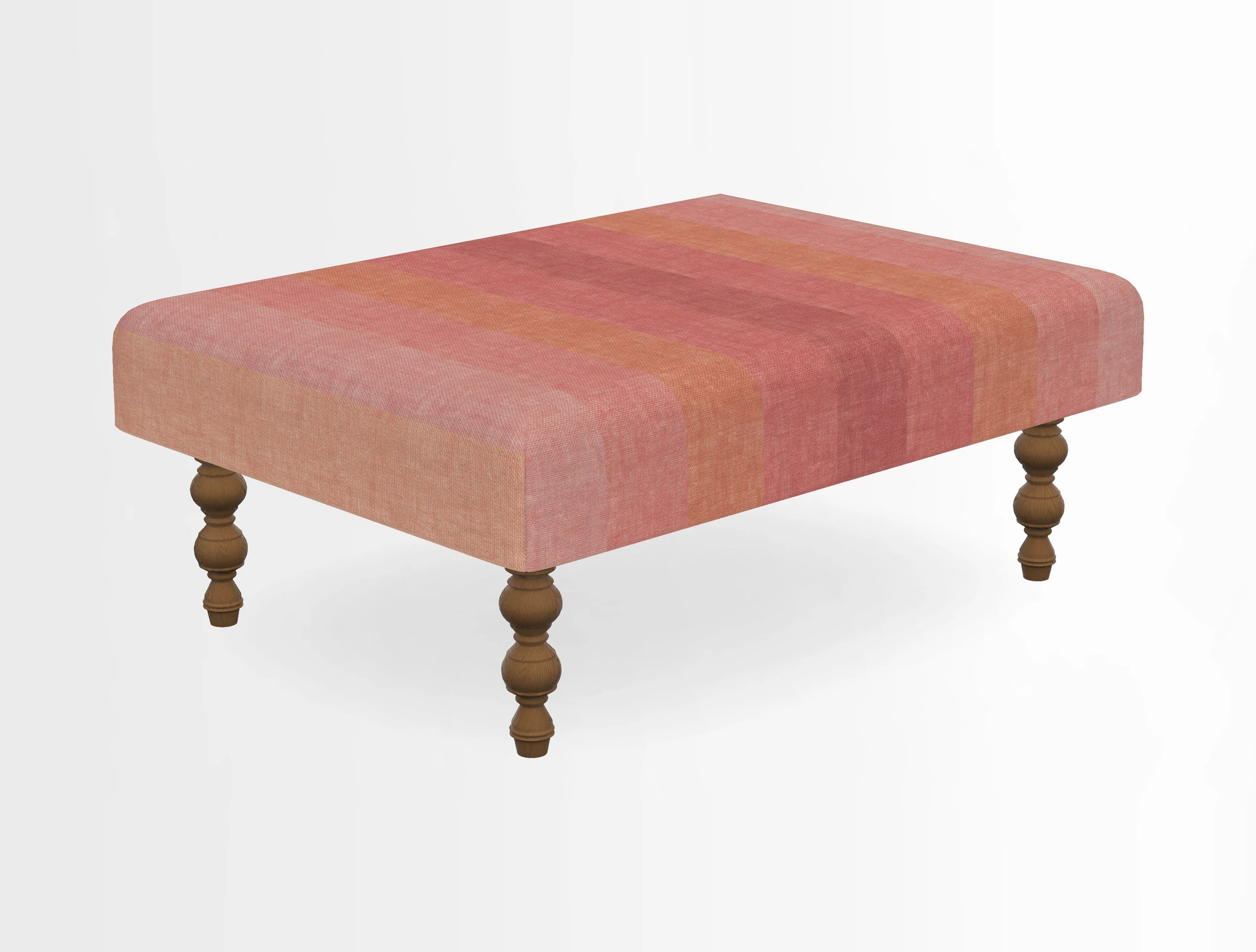 Porthallow Footstool in V&A Threads of India Sulawesi Splendour Indra Winter