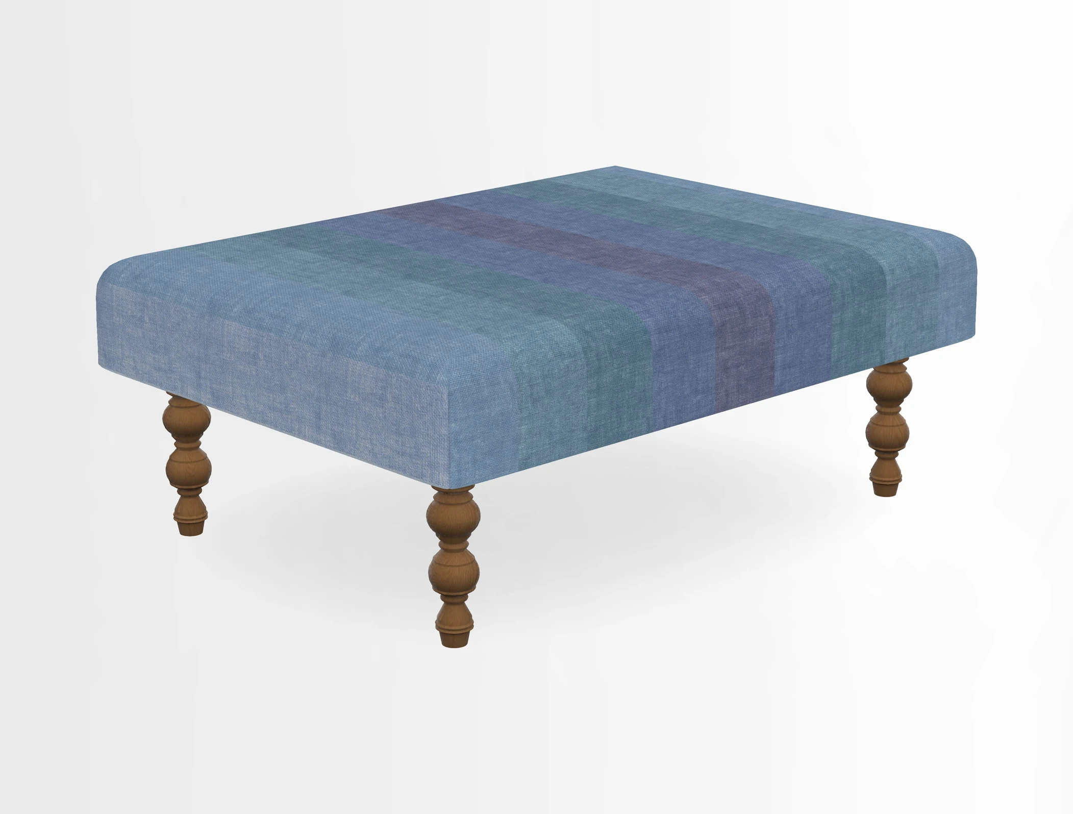 Porthallow Footstool in V&A Threads of India Sulawesi Splendour Indra Winter