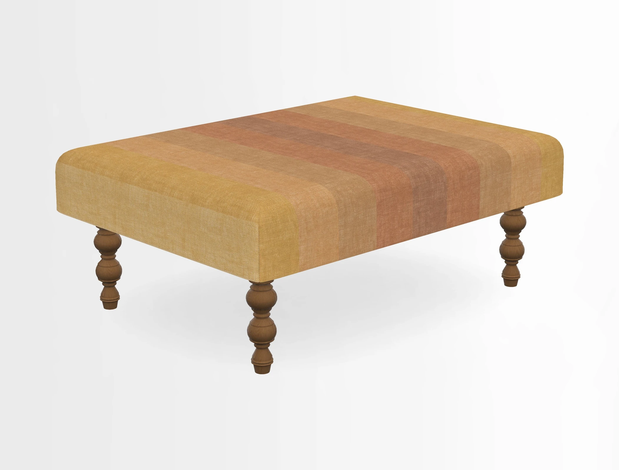 Porthallow Footstool in V&A Threads of India Sulawesi Splendour Indra Winter