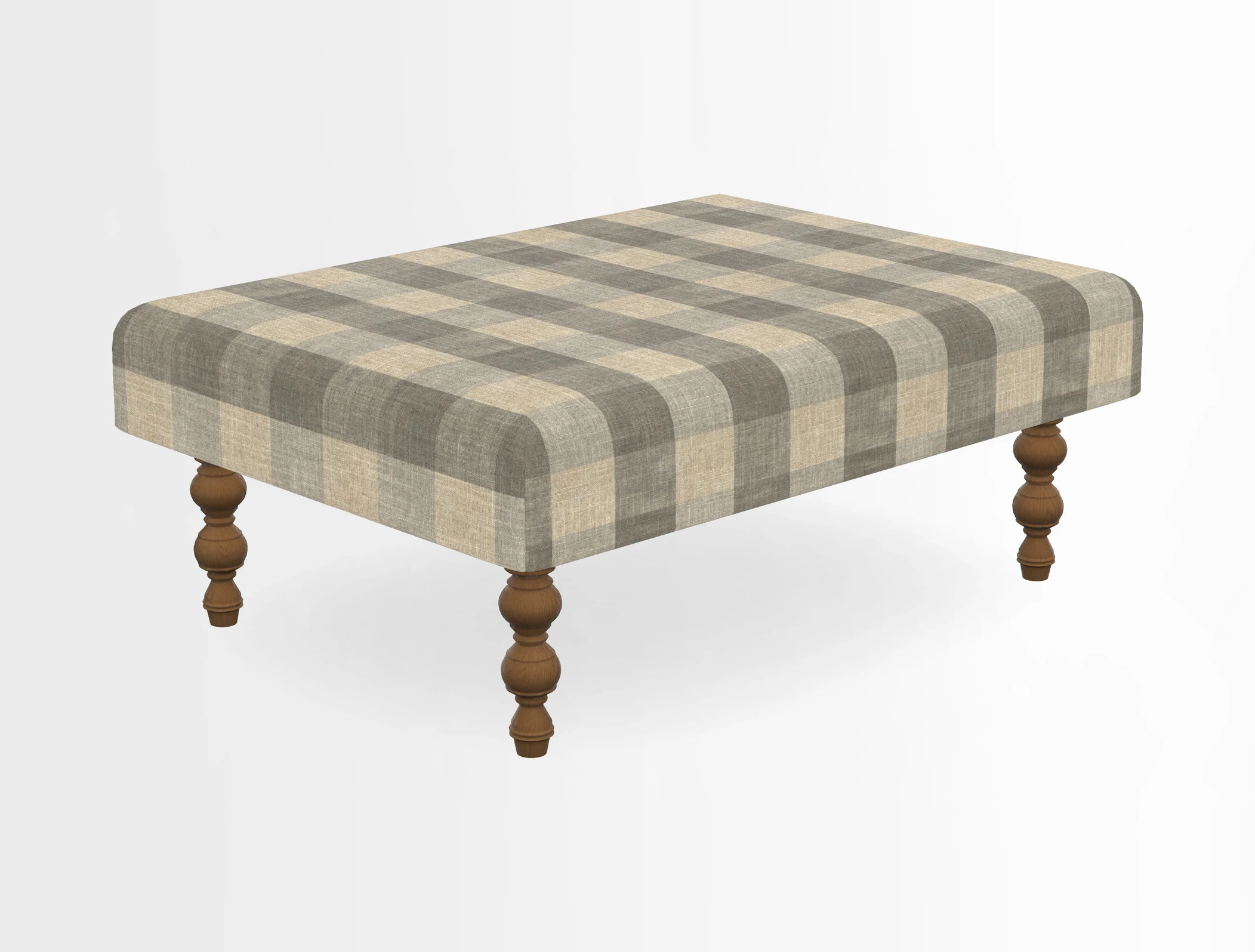 Porthallow Footstool in V&A Threads of India Sulawesi Splendour Indra Winter