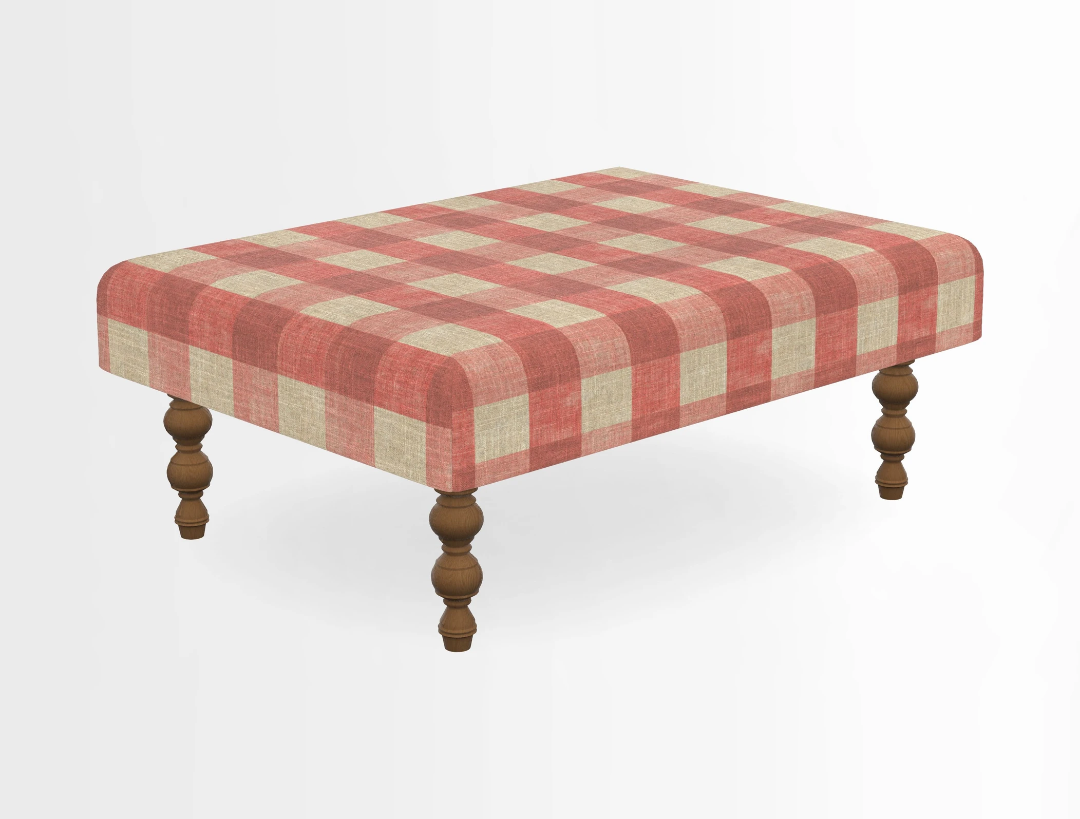 Porthallow Footstool in V&A Threads of India Sulawesi Splendour Indra Winter