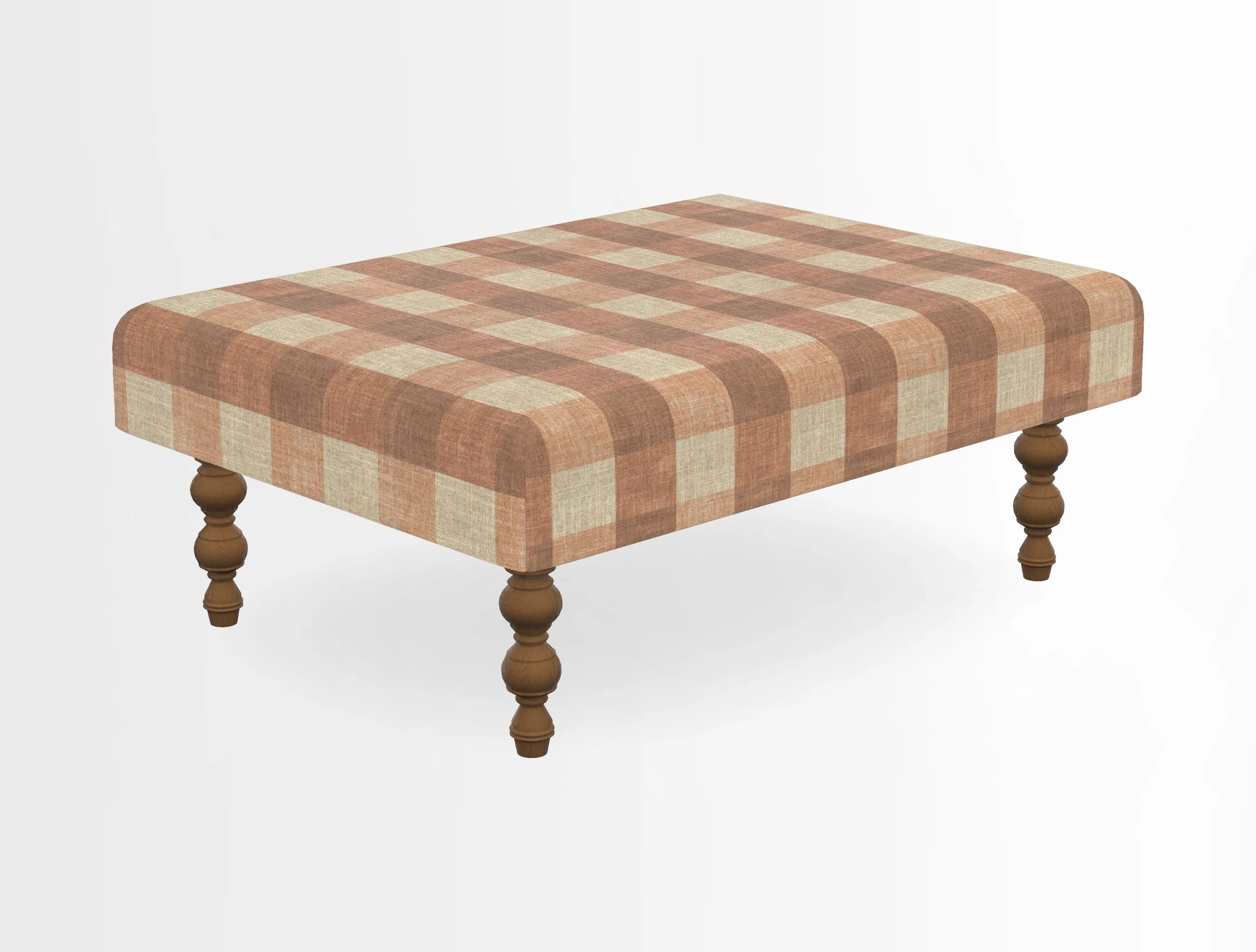 Porthallow Footstool in V&A Threads of India Sulawesi Splendour Indra Winter