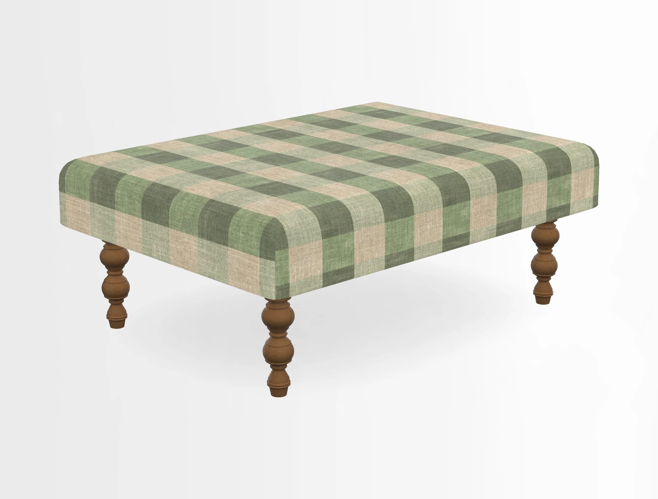 Porthallow Footstool in V&A Threads of India Sulawesi Splendour Indra Winter