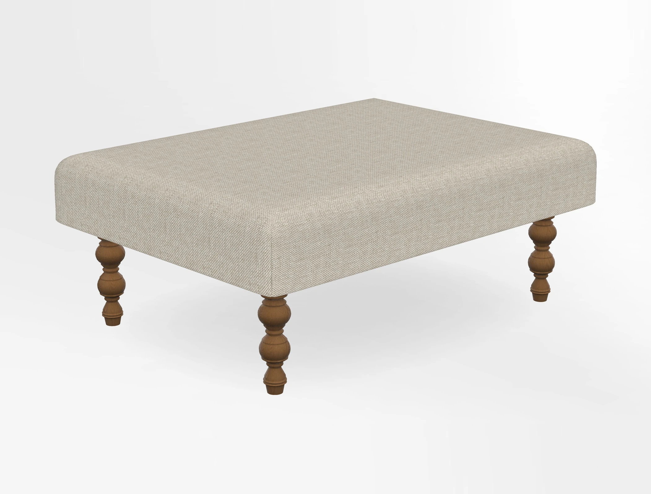 Porthallow Footstool in V&A Threads of India Sulawesi Splendour Indra Winter