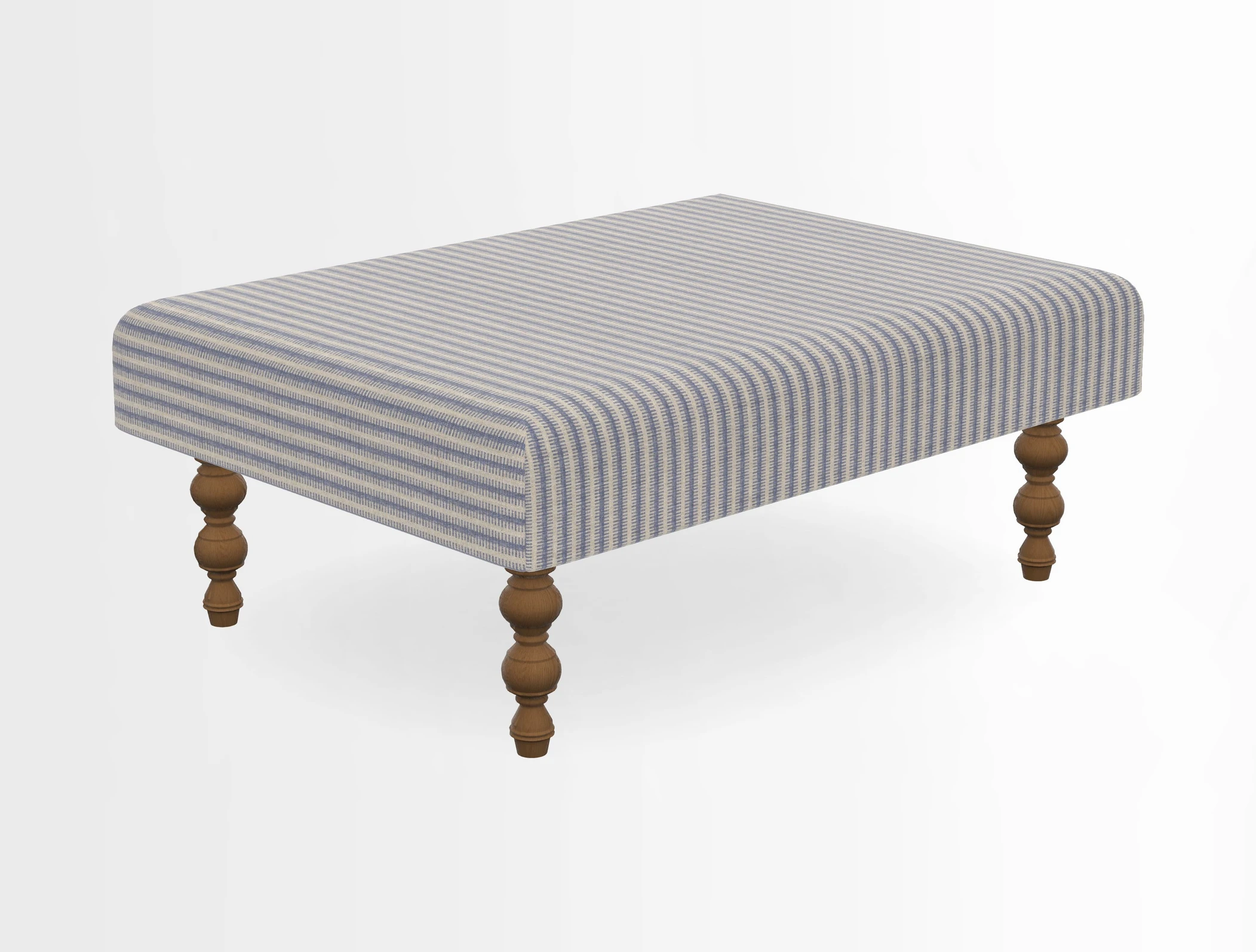 Porthallow Footstool in V&A Threads of India Sulawesi Splendour Indra Winter