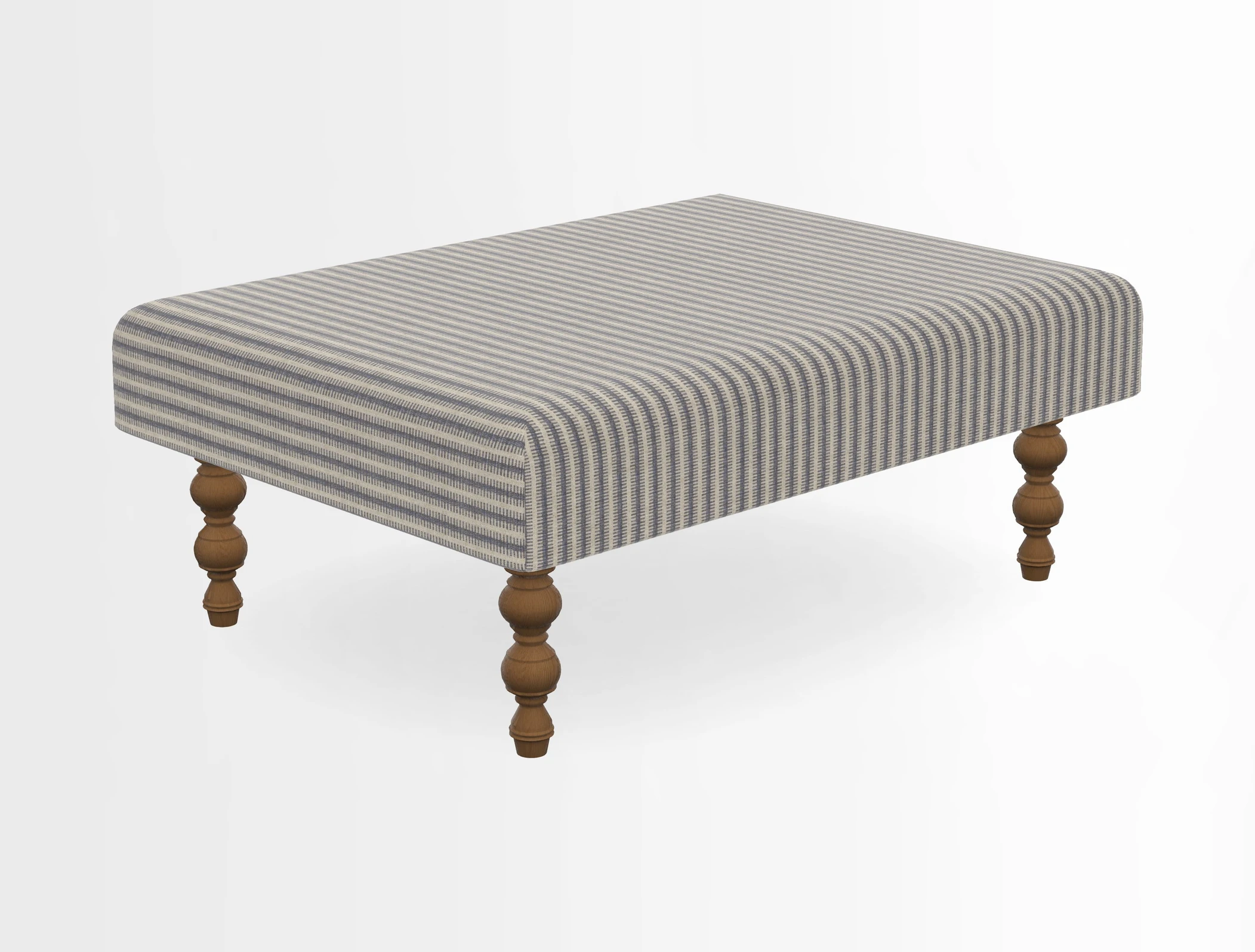 Porthallow Footstool in V&A Threads of India Sulawesi Splendour Indra Winter