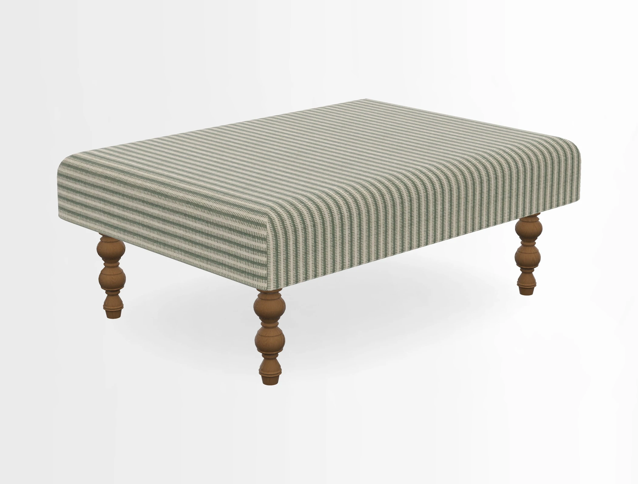 Porthallow Footstool in V&A Threads of India Sulawesi Splendour Indra Winter