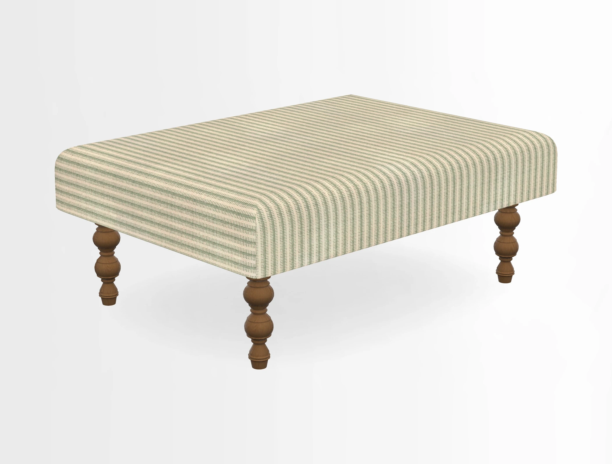Porthallow Footstool in V&A Threads of India Sulawesi Splendour Indra Winter