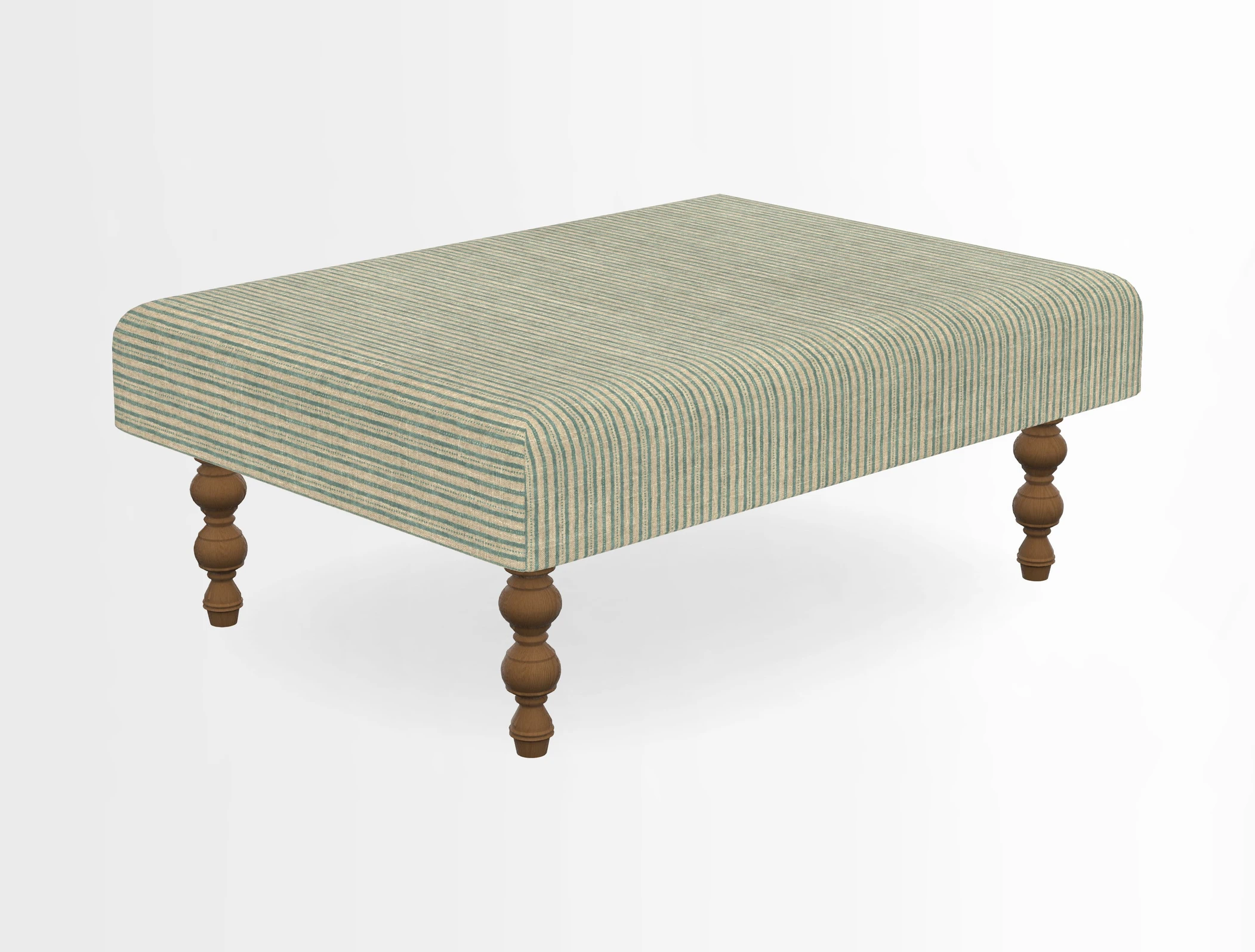 Porthallow Footstool in V&A Threads of India Sulawesi Splendour Indra Winter