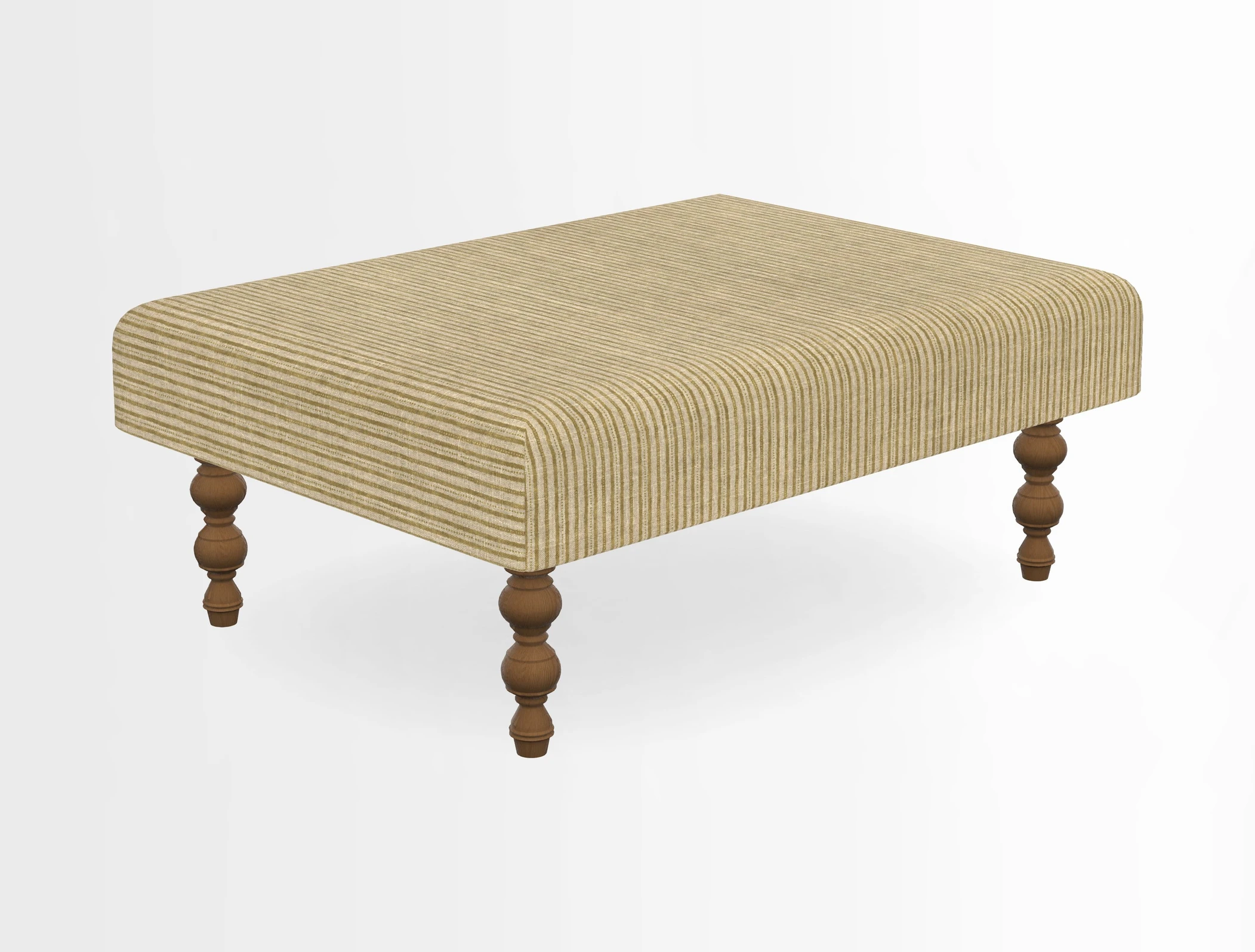 Porthallow Footstool in V&A Threads of India Sulawesi Splendour Indra Winter